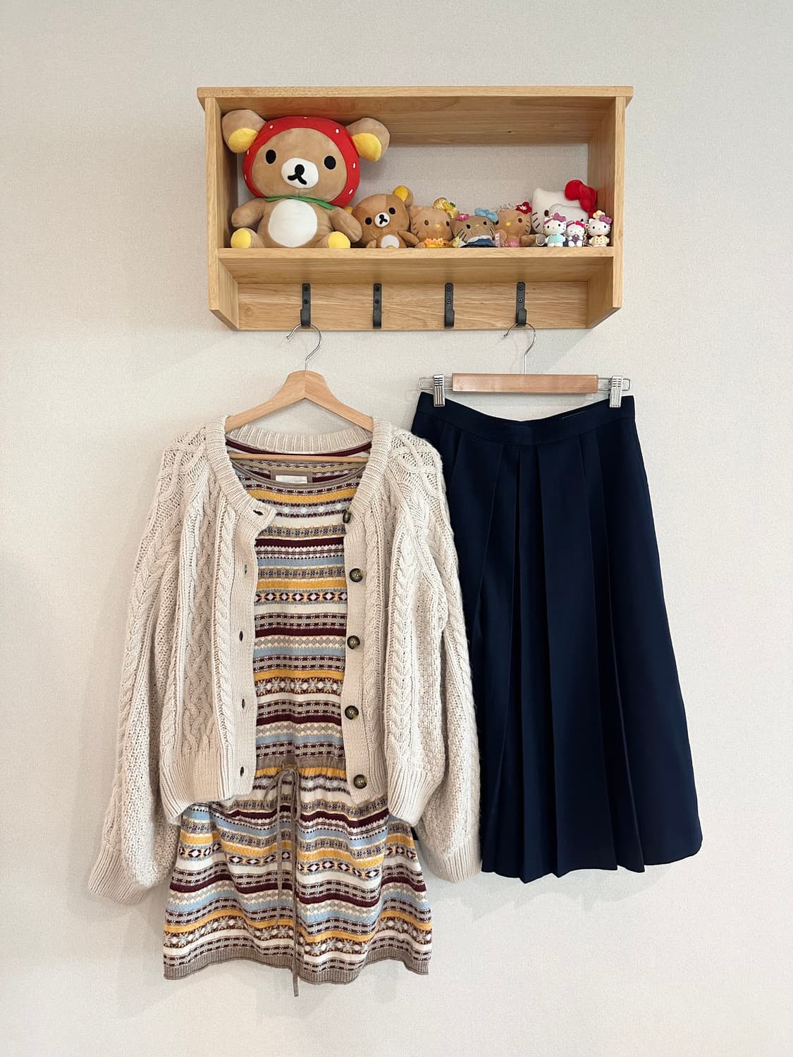 jpn 하구미 스즈코 모리걸 히피 아오이유우 레이어드 코디세트 상품이미지1