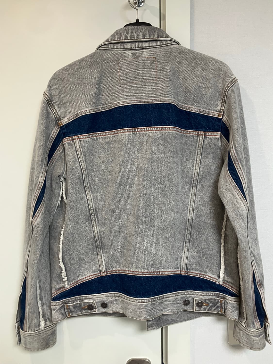 디젤 그레이 데님 트러커 자켓 상품이미지2