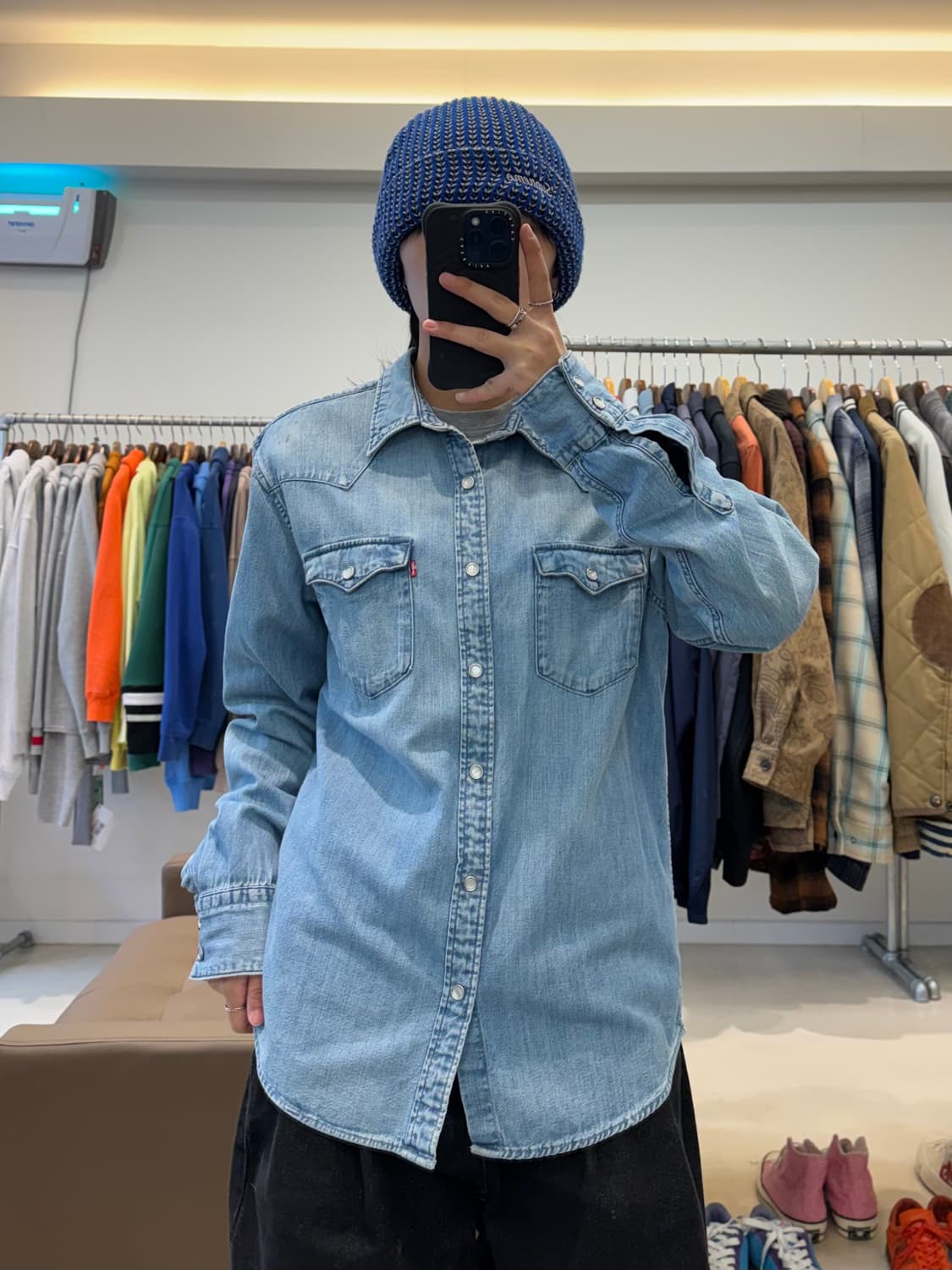 리바이스 웨스턴 데님셔츠 상품이미지5