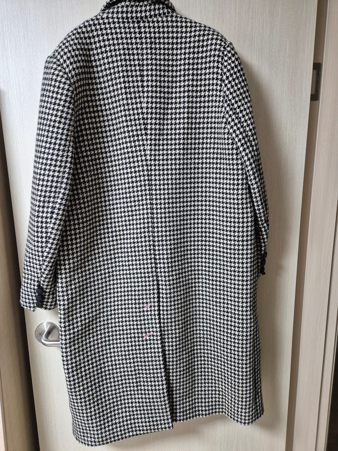 오버듀플레어 하운드체크 코트 오버핏 코트 여성 상품이미지2