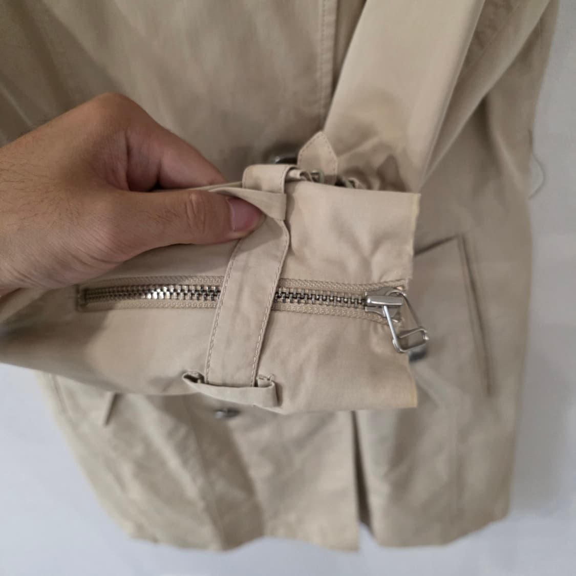 시슬리 베이지 트렌치 코트 44 상품이미지8