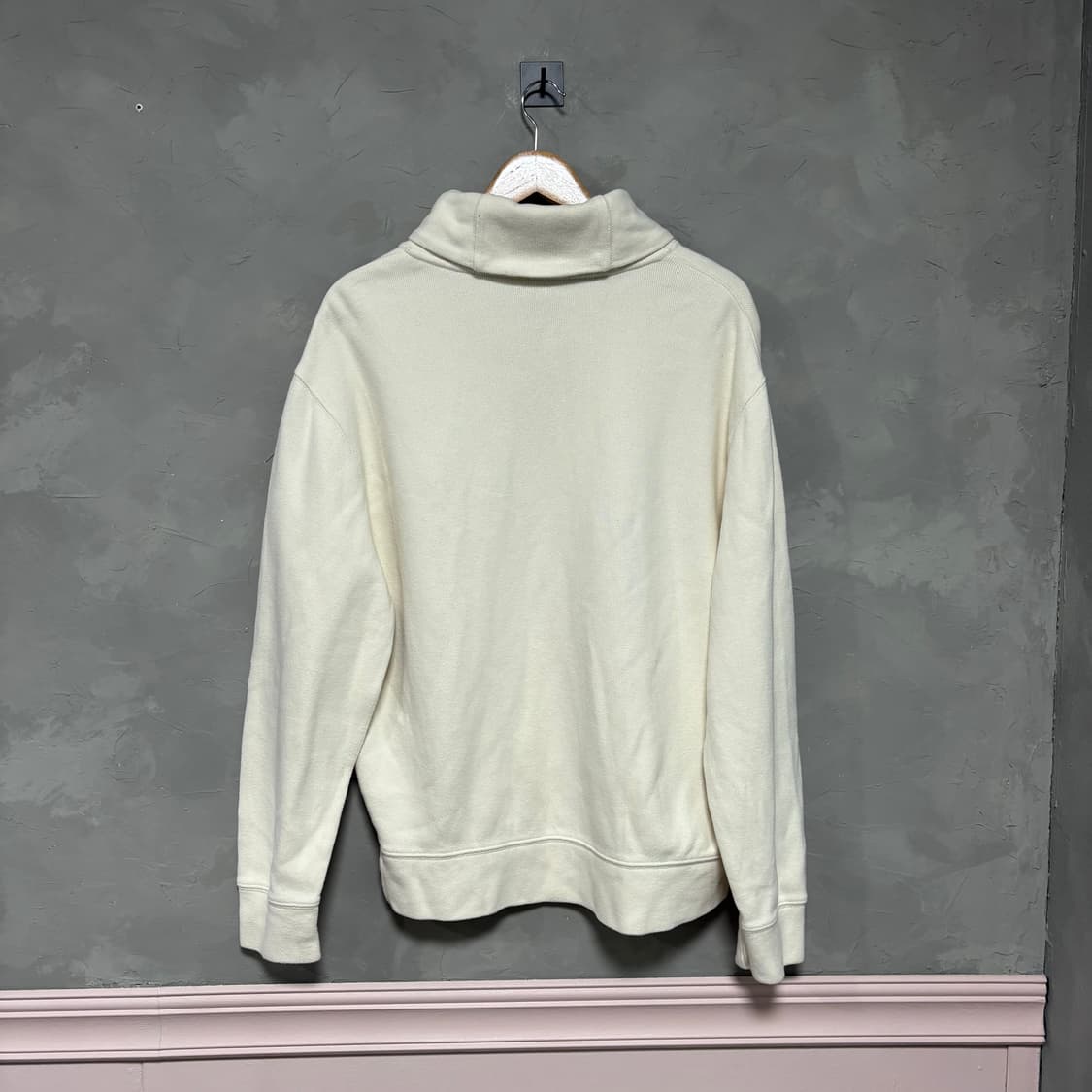 폴로 랄프로렌 신형 숄카라 니트 아이보리 상품이미지4