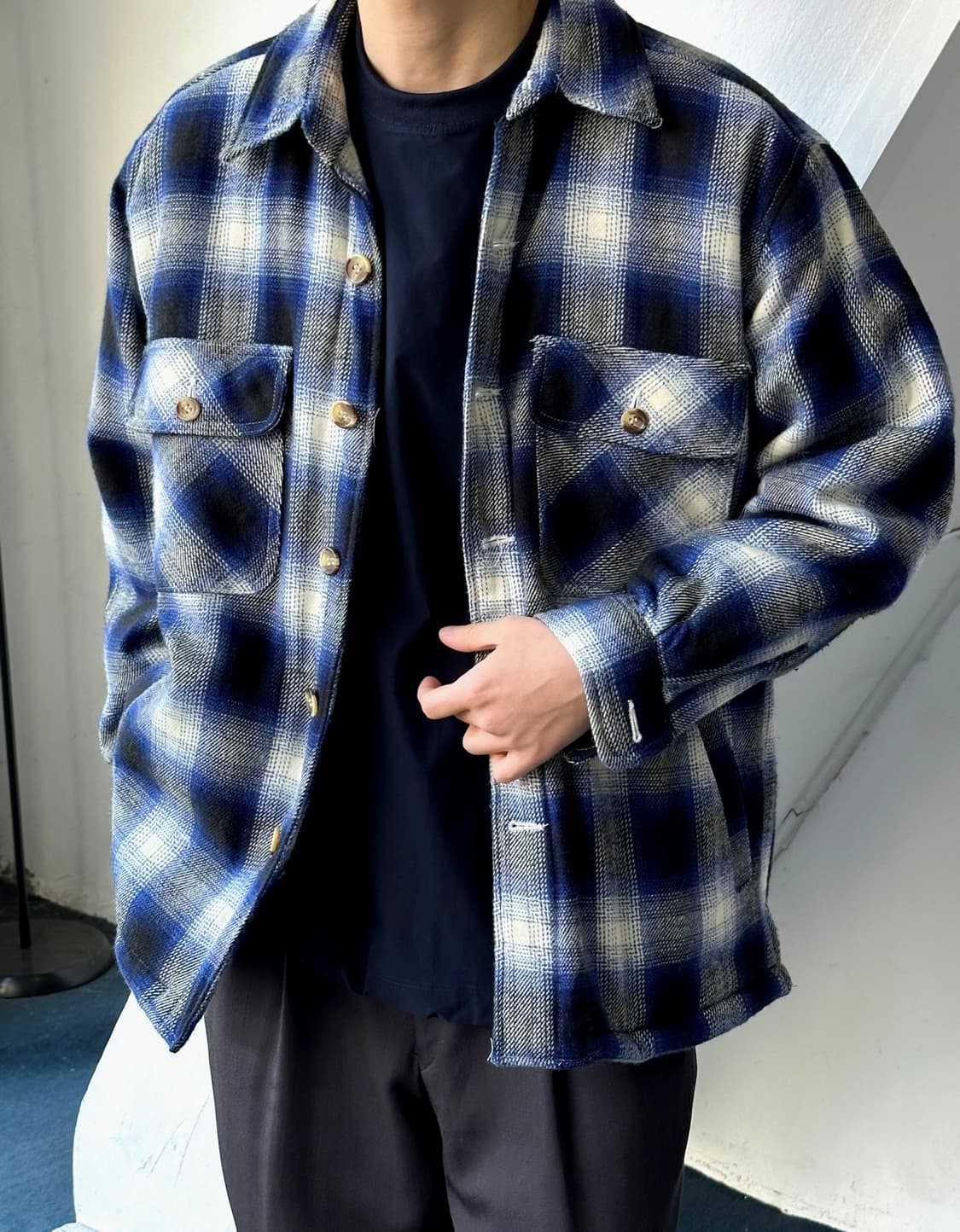 Fleece liner nel check jacket 상품이미지9