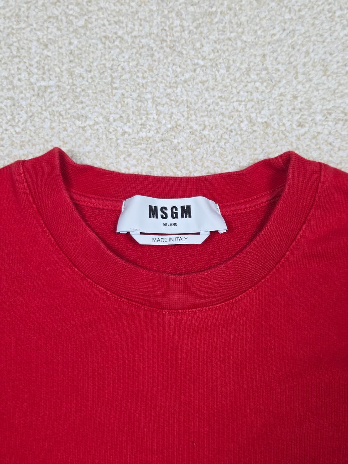 [MSGM] 브러쉬드 로고 맨투맨 | A00334 상품이미지3