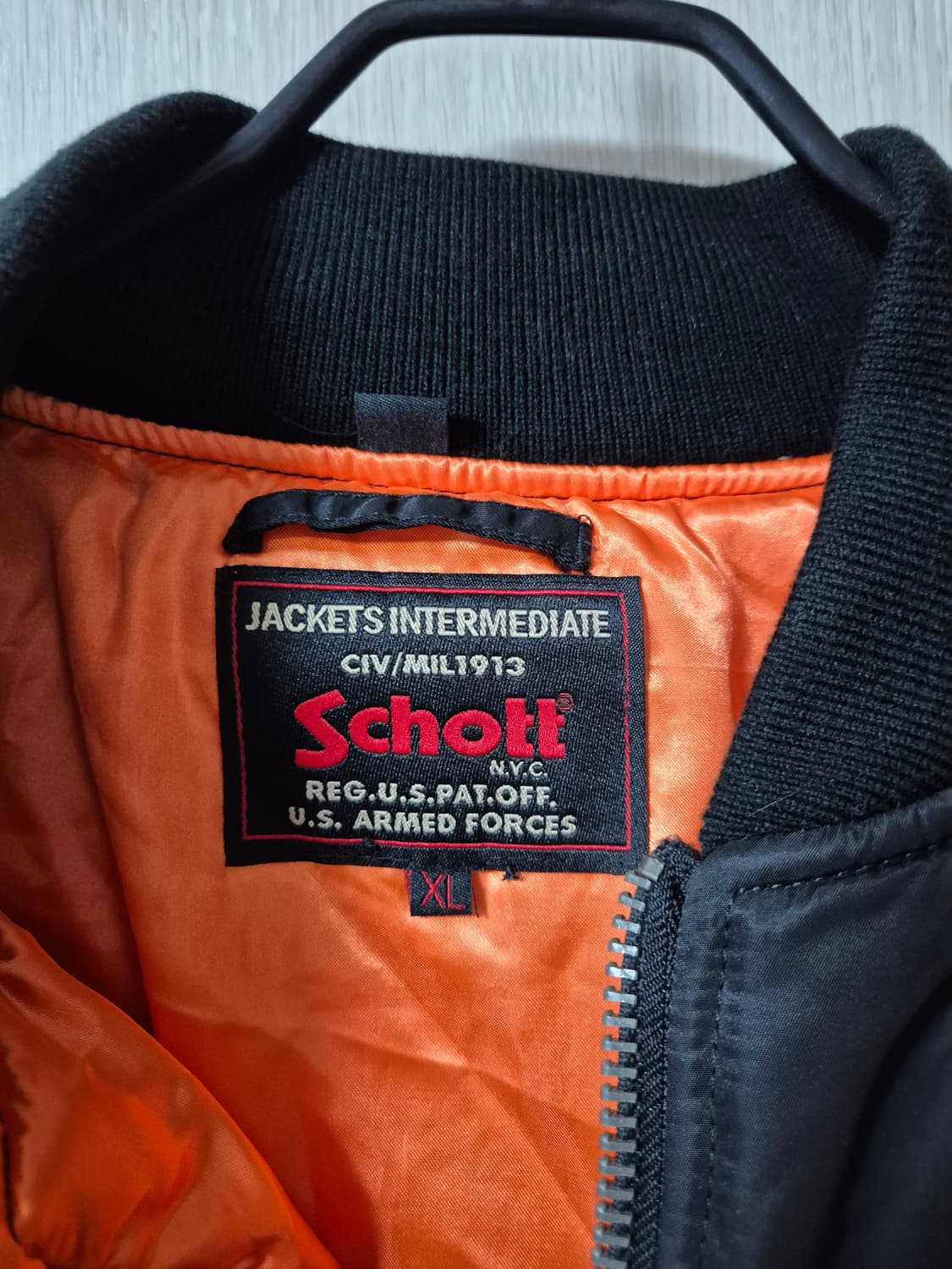 schott (새제품) 쇼트  ma-1 항공점퍼 플라이트자켓 XL 상품이미지6