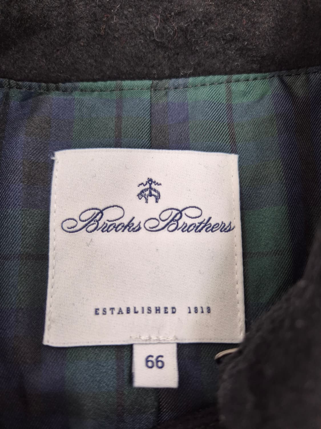 Brooks Brothers 블랙 울 트렌치  코트 상품이미지7