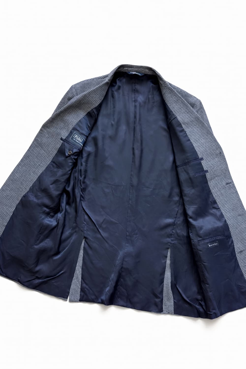 폴로 랄프로렌 체크 블레이져 42 Made In Italy 상품이미지5