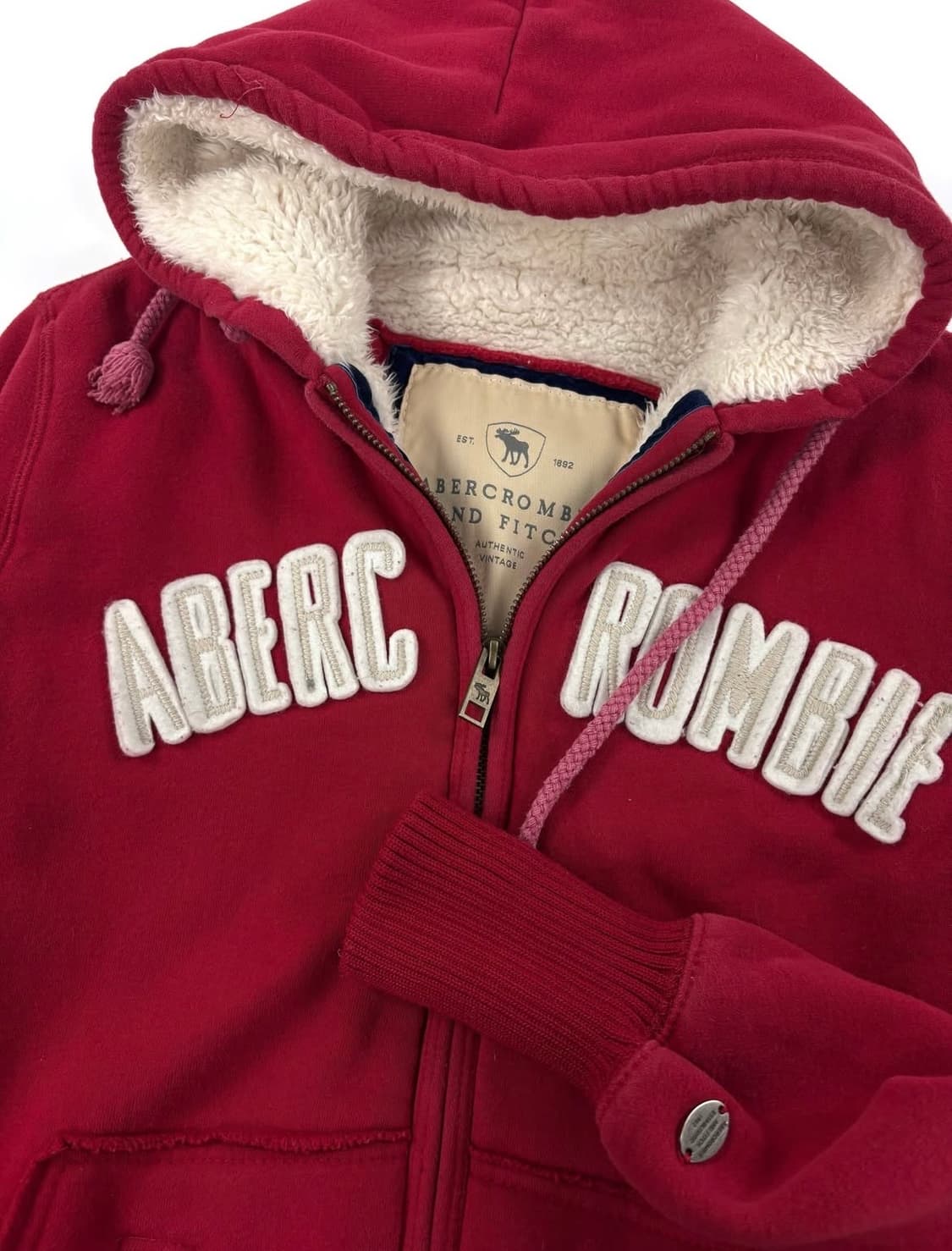 아베크롬비 양털 크롭 후드집업   상품이미지2