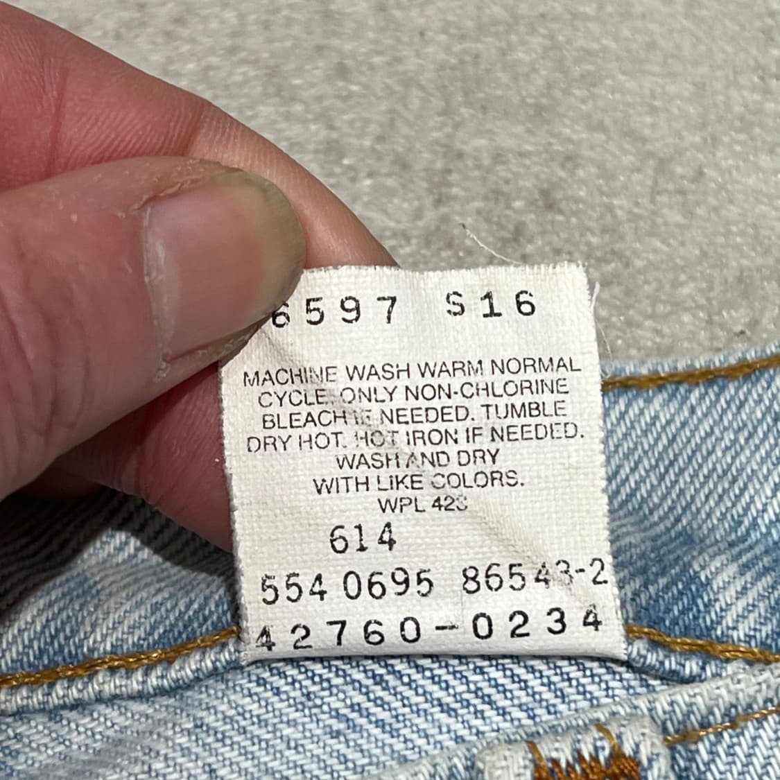 usa 리바이스 560 오렌지탭 데님팬츠 s10154 상품이미지10