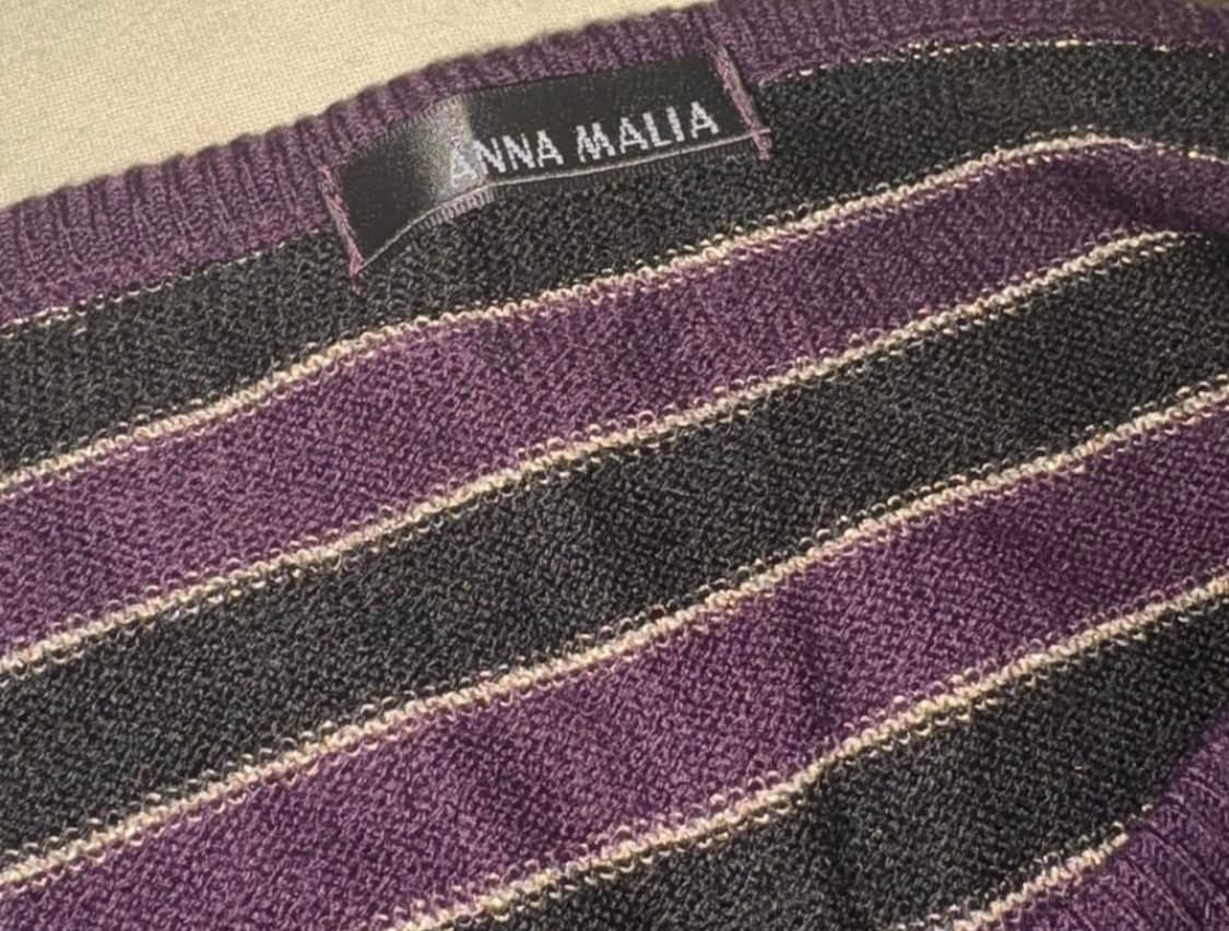 Japanese vintage stripe knit 야노 아야네깔 🖤 상품이미지4