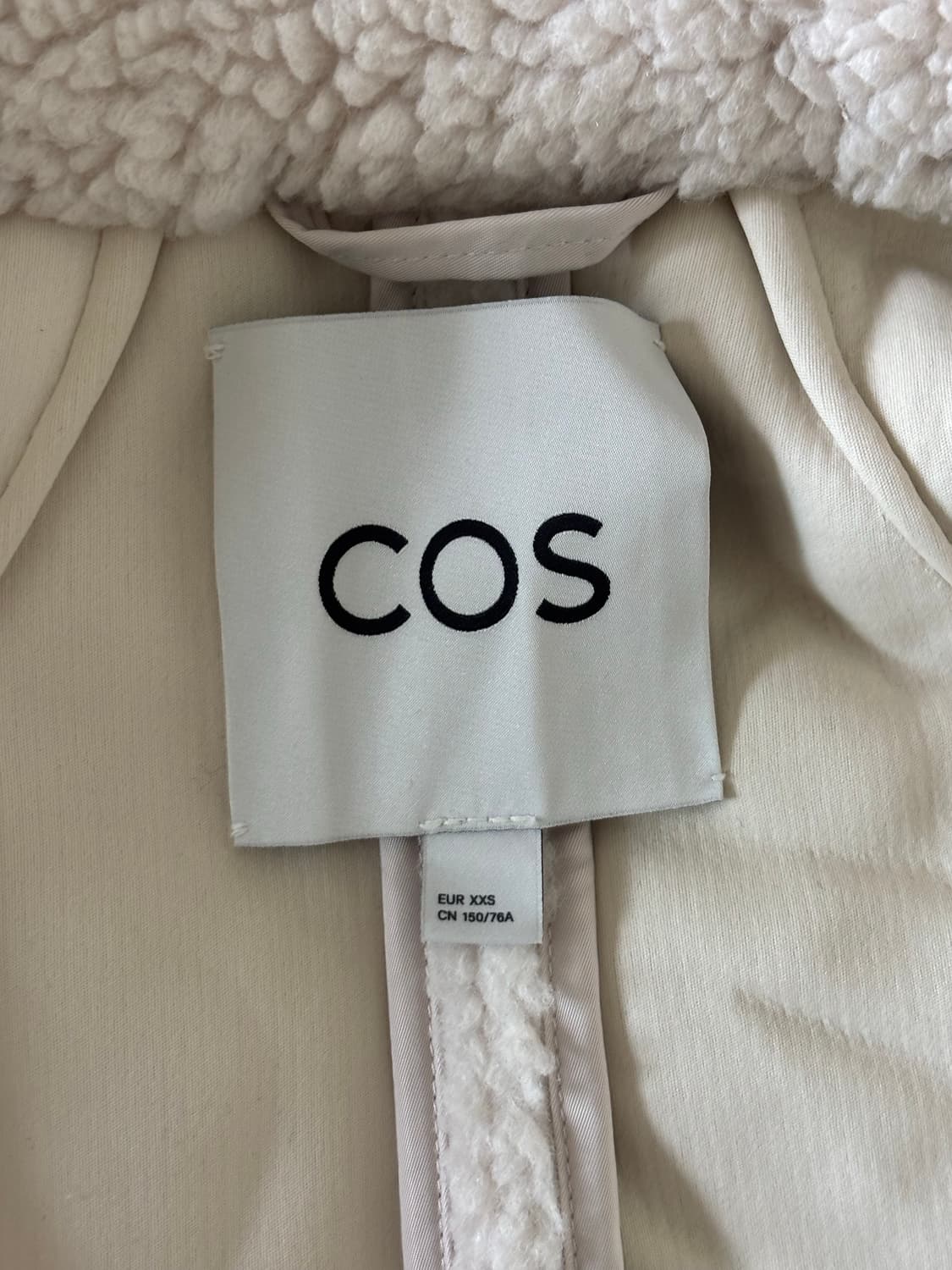 코스 시어링 자켓 아이보리 미착용 상품이미지3