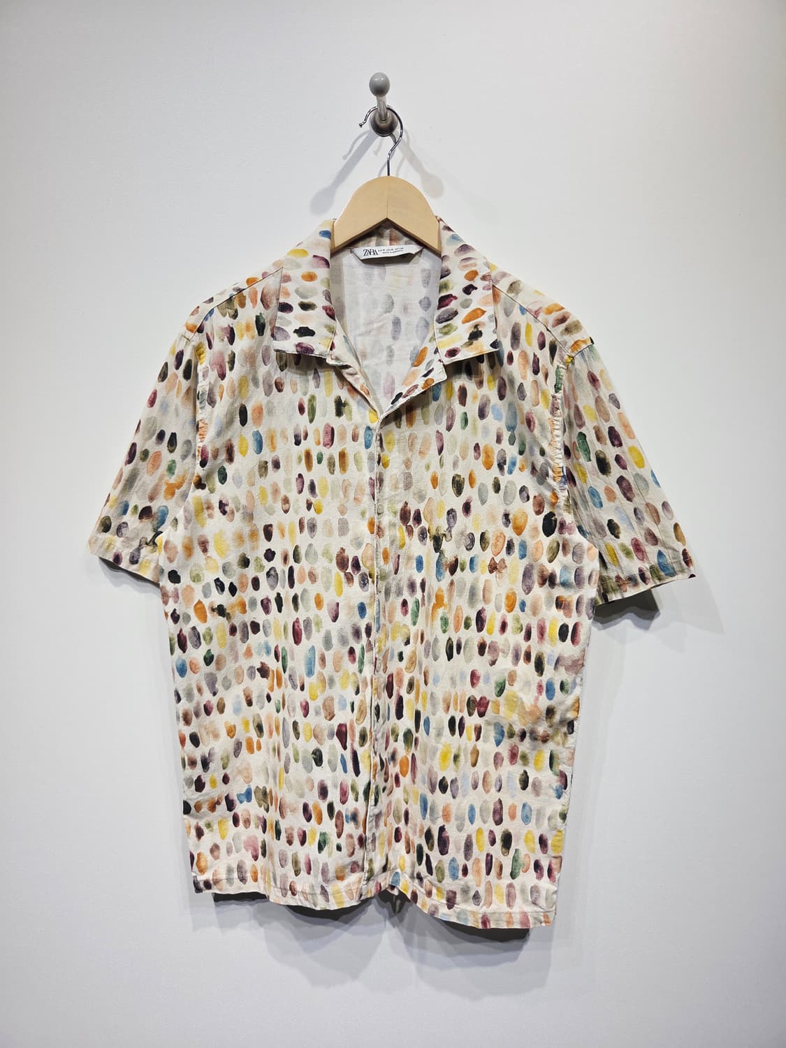 자라. 멀티컬러 추상 프린트 릴랙스 핏 셔츠_M 상품이미지2