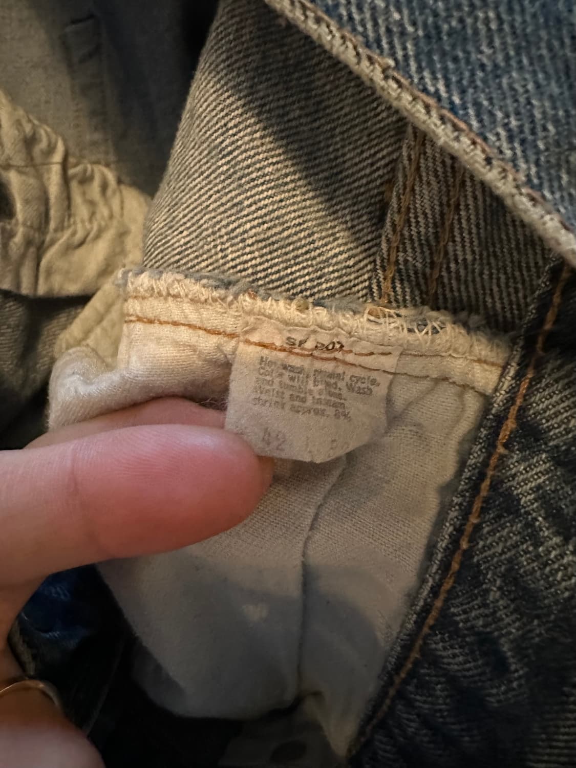 70s USA 빈티지 리바이스 501 66후기 셀비지 데님 팬츠 상품이미지8