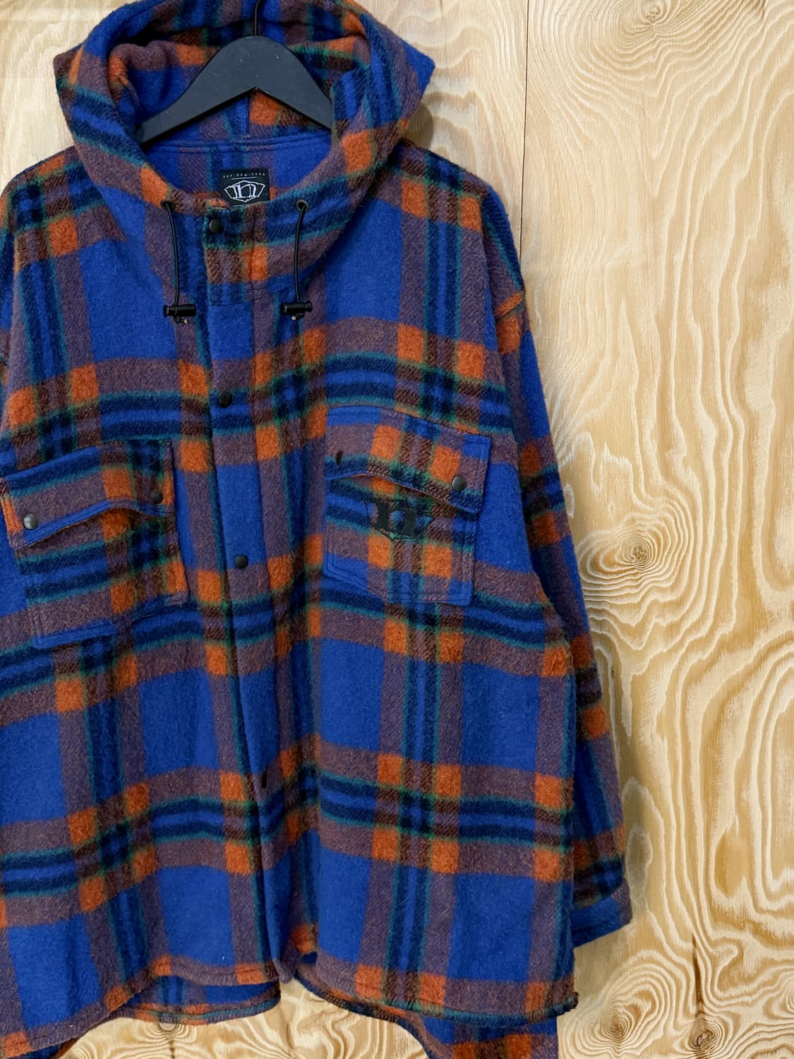 노스웨이브 90‘s 라나 울 체크 후드 자켓 상품이미지4