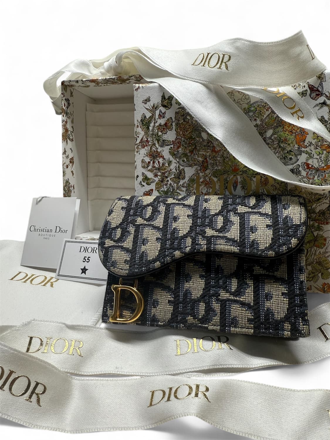 [풀구성 / 상태 최상] 디올 오블리크 새들 플랩 여성 카드지갑 상품이미지1