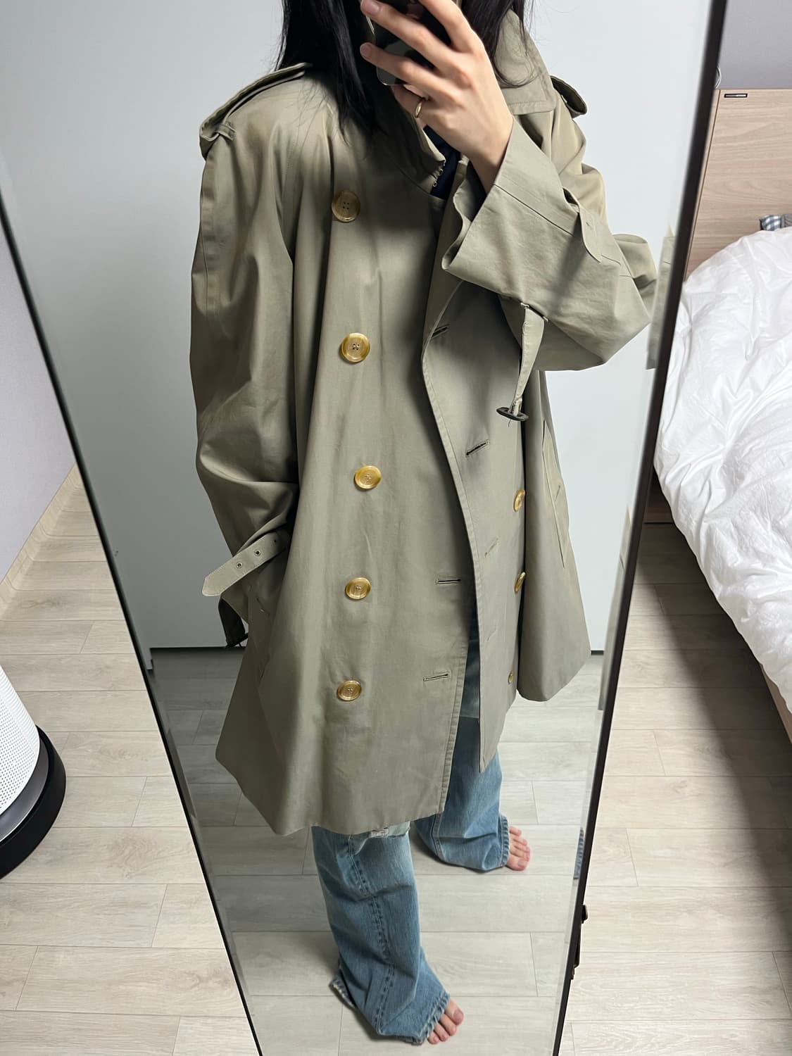 빈티지 버버리 트랜치코트  상품이미지6