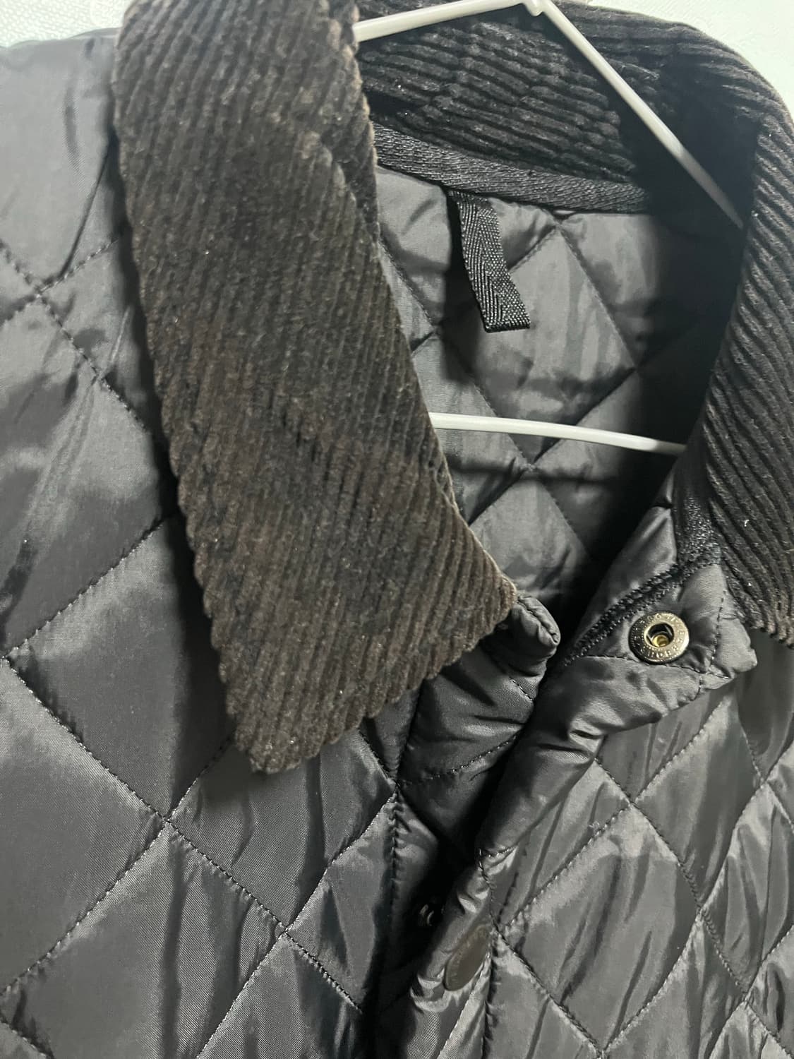 바버  남성블랙 퀼팅 자켓 상품이미지4