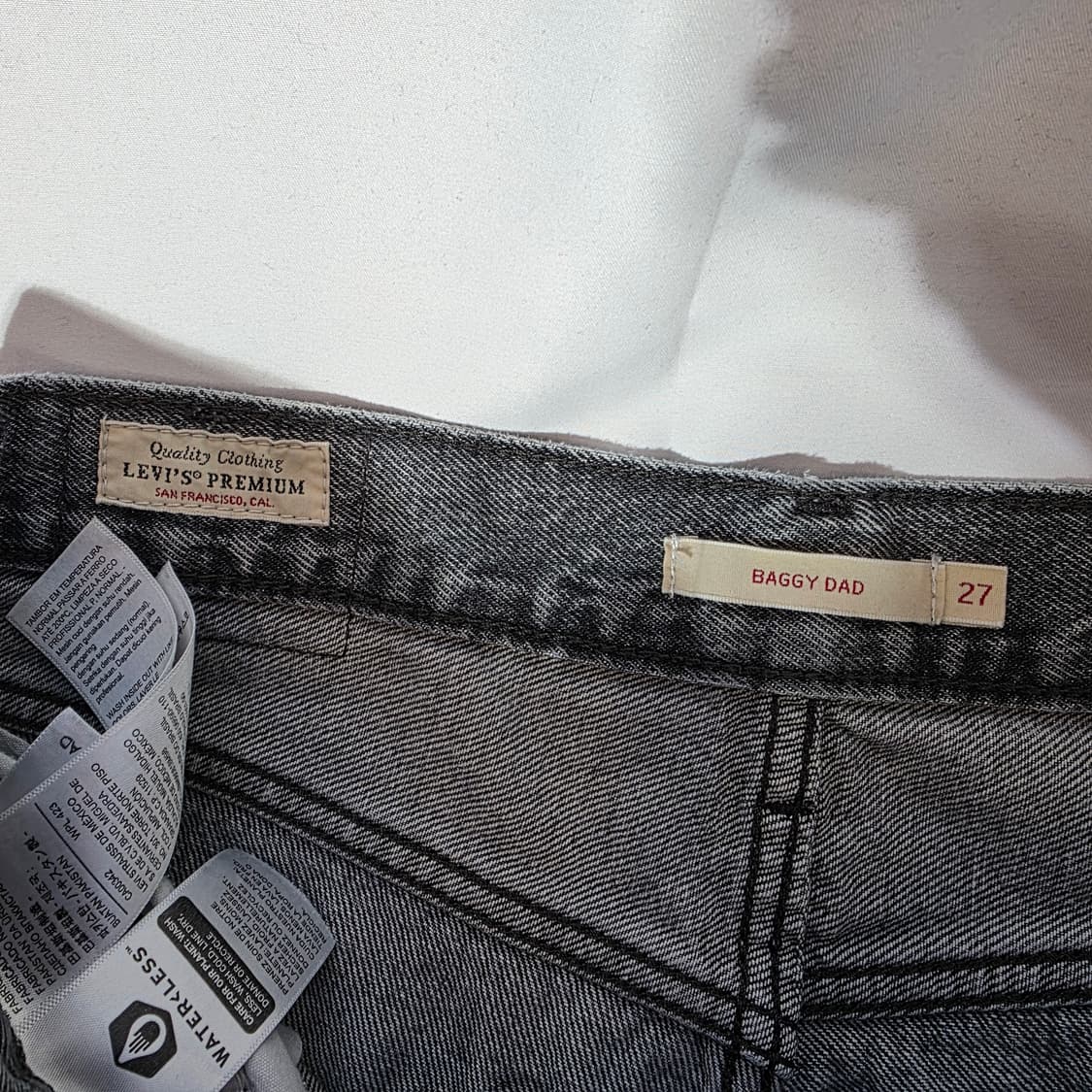 [27]리바이스 프리미엄 배기 대드 핏 그레이 데님팬츠 상품이미지4