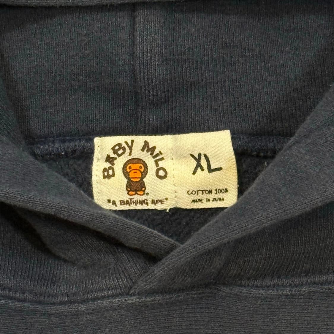 OG 베이프 x 카우스 베이비 마일로 후드티 네이비 상품이미지3