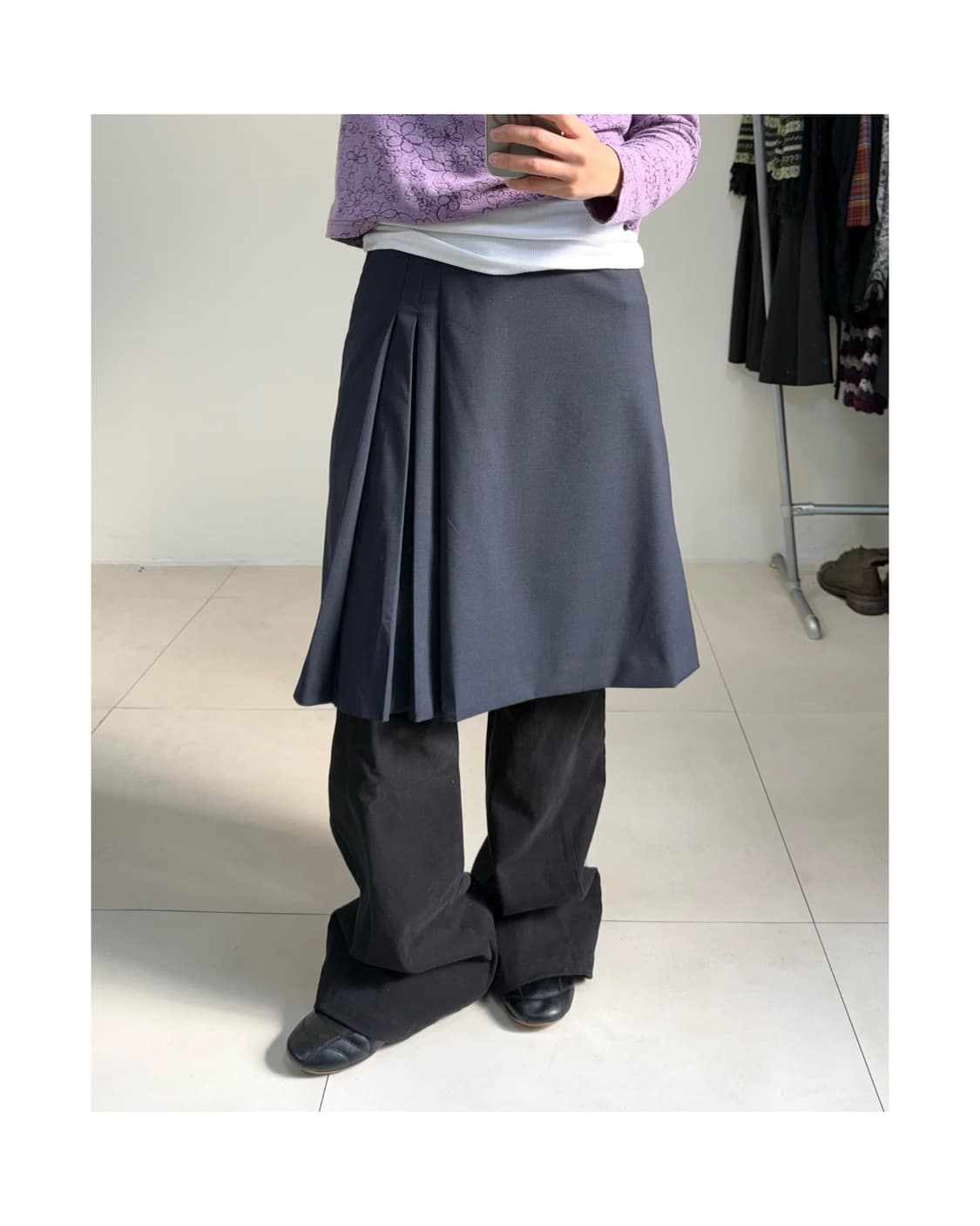 빈티지 잔체크 스커트 상품이미지4