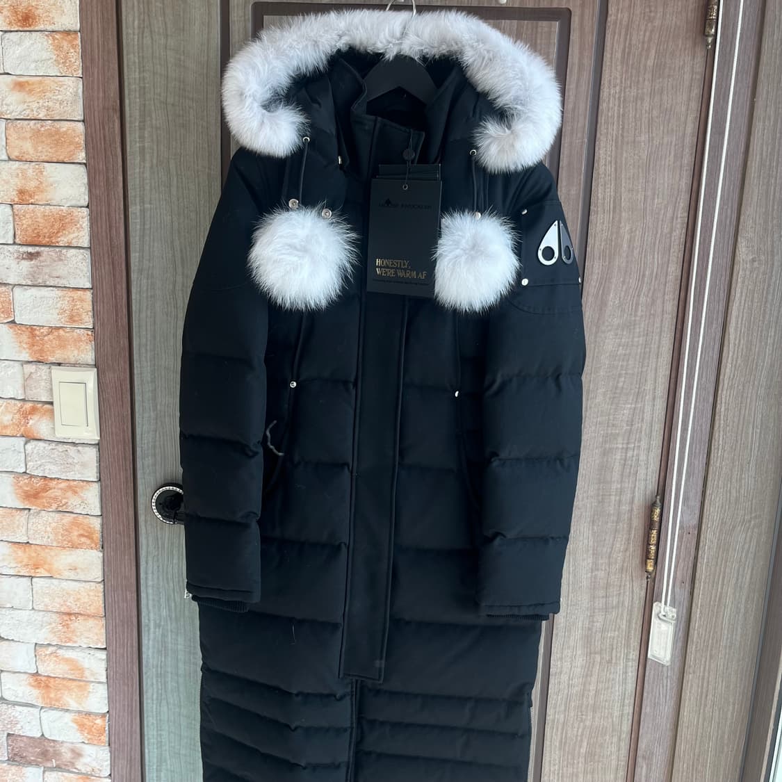 새상품(M)무스너클 서스캐처원 내츄럴 폭스 퍼 파카 패딩 W 상품이미지3