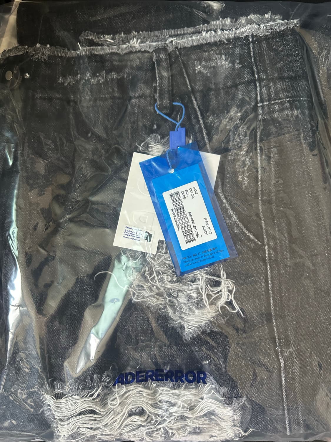 아더에러 Lorc jean 블랙 L새상품 상품이미지3