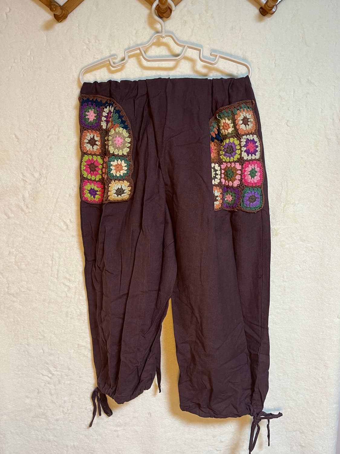 빈티지 히피 모리걸 크로쉐 뜨개 멜빵  상품이미지5