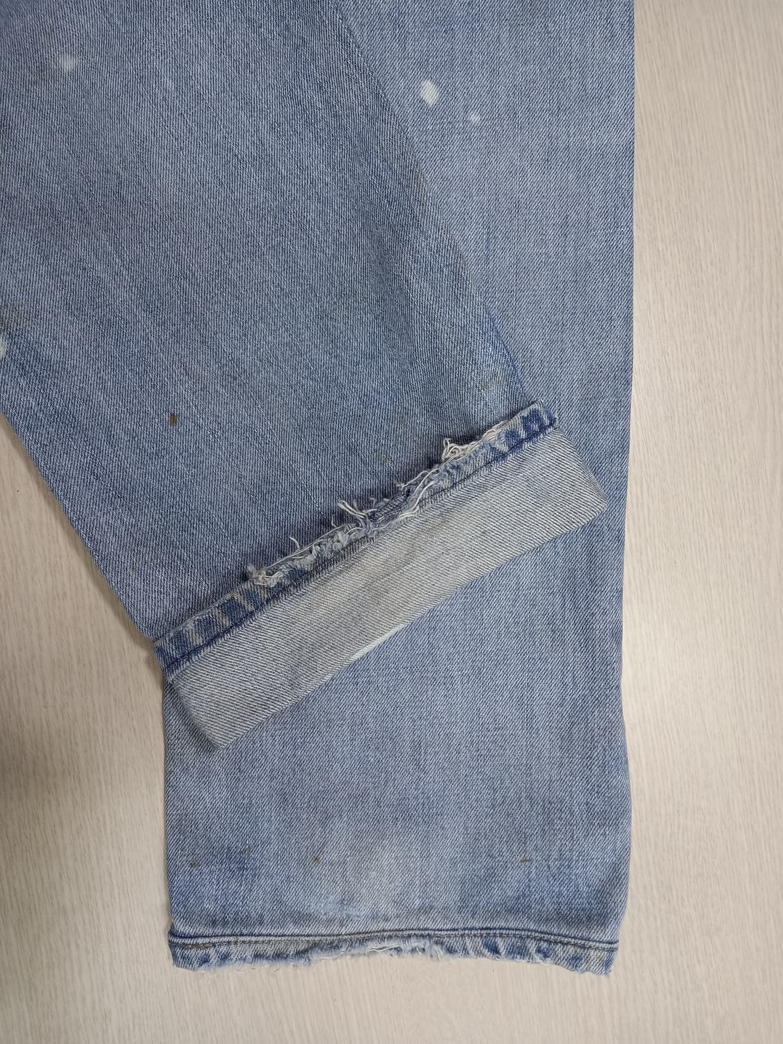 32 07's 리바이스505 Mexico 일자진 연청 커스텀 32-282 상품이미지5