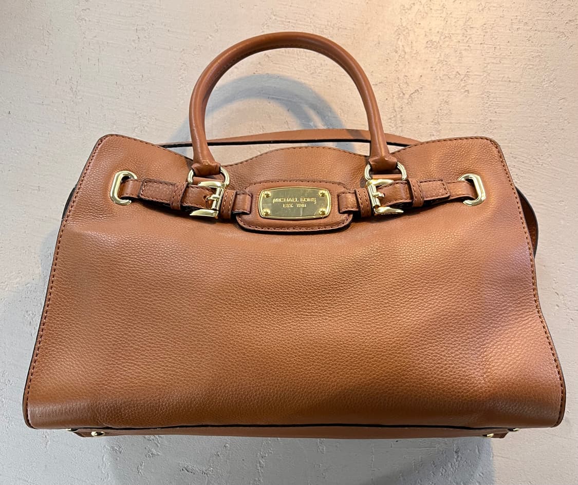 마이클 코어스 브라운 가죽 토트백 상품이미지1