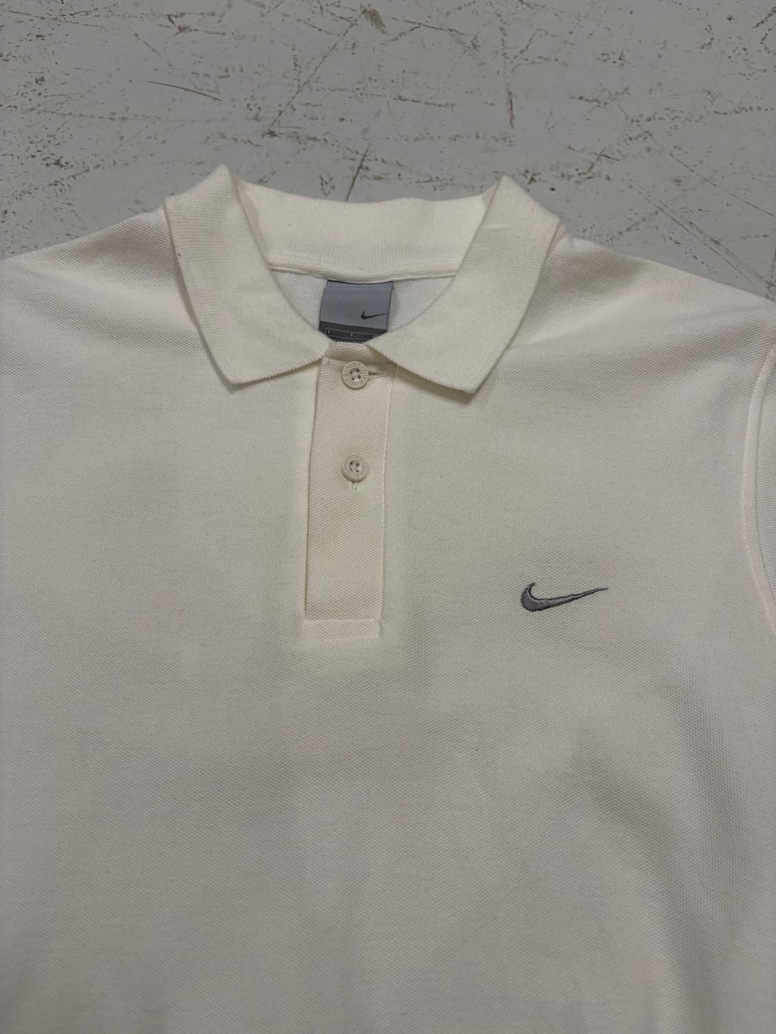 Nike 폴로 셔츠 아이보리 스우시  상품이미지5