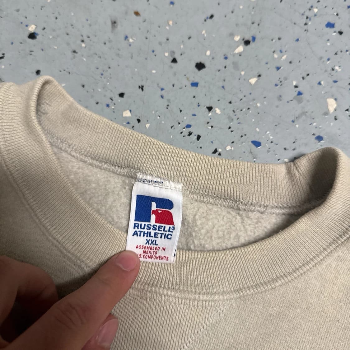 90s 러셀 애슬레틱 빈티지 무지 크루넥 스웻셔츠 상품이미지4