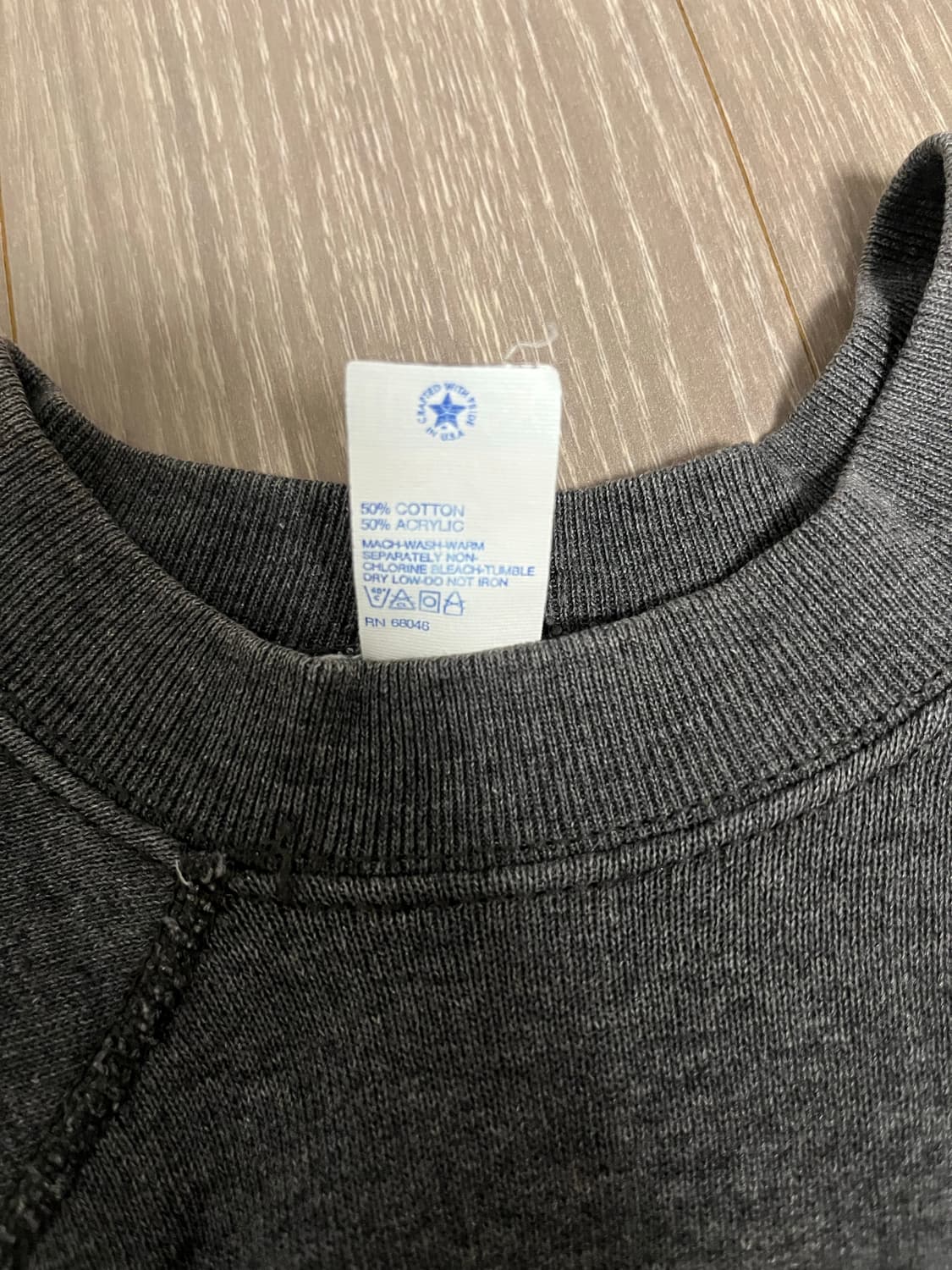 tultex 차콜 50/50 스웻셔츠 상품이미지3