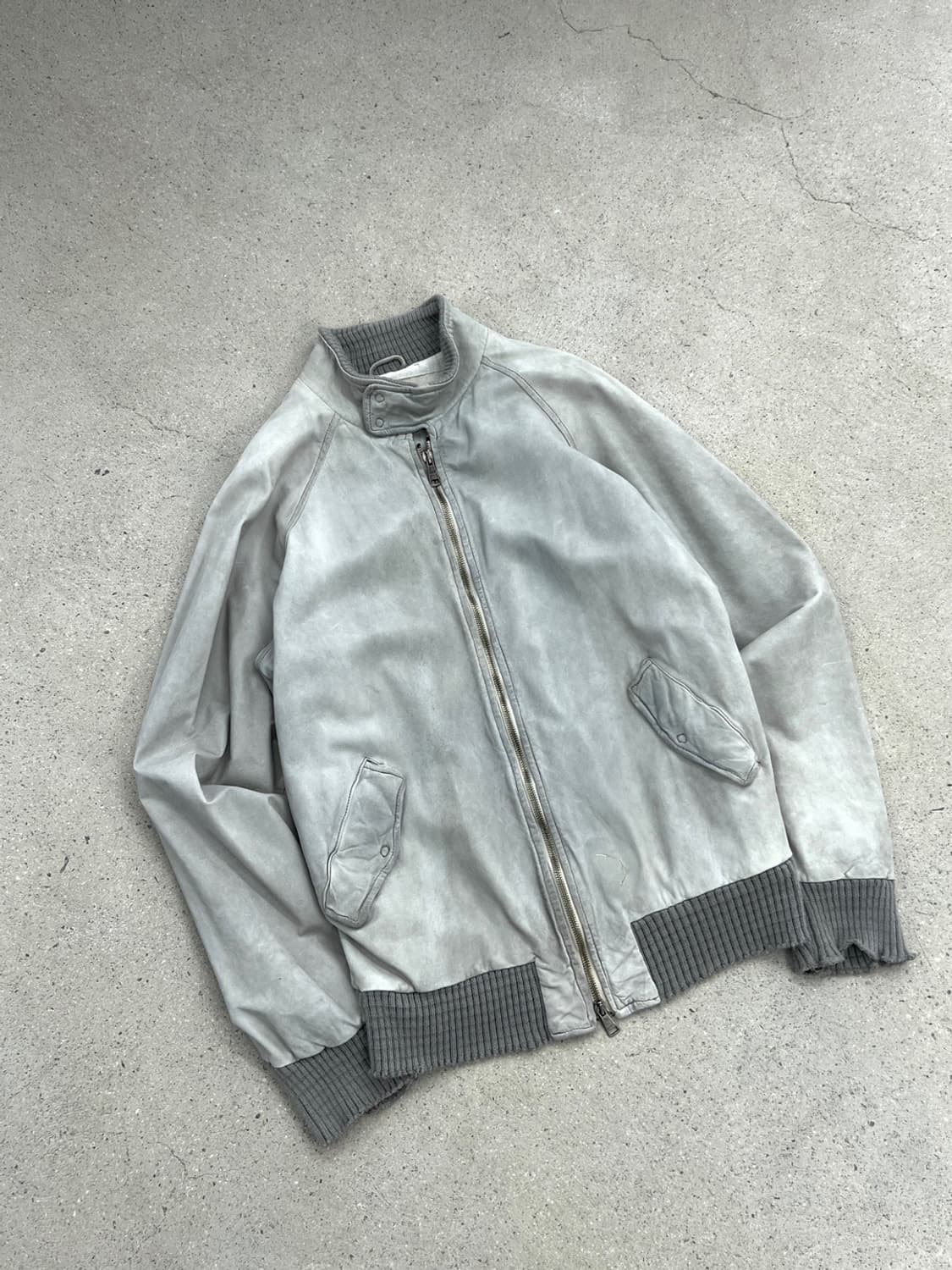 조르지오 브라토 워시드 레더 봄버 자켓 상품이미지2