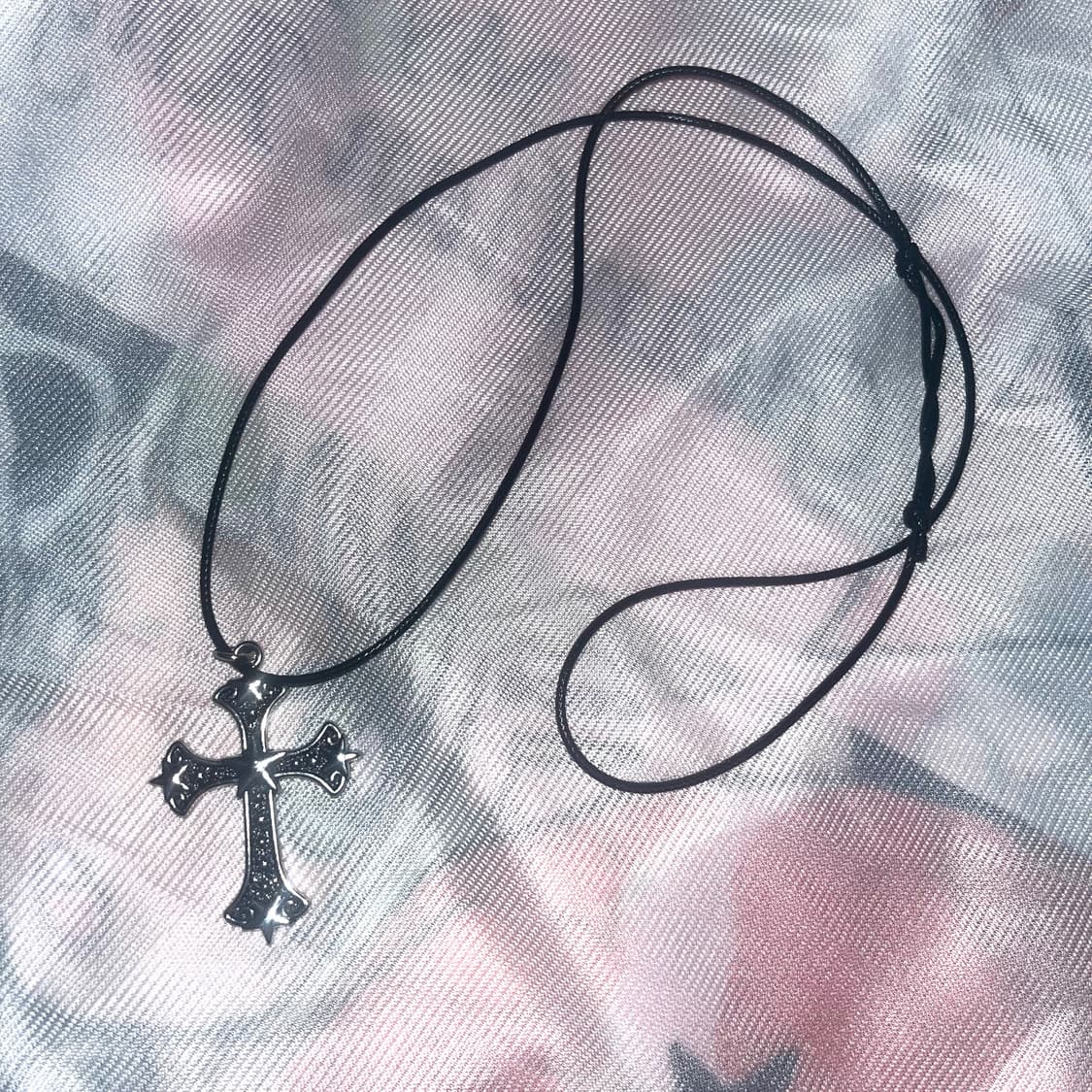 cross stud star necklace 상품이미지1