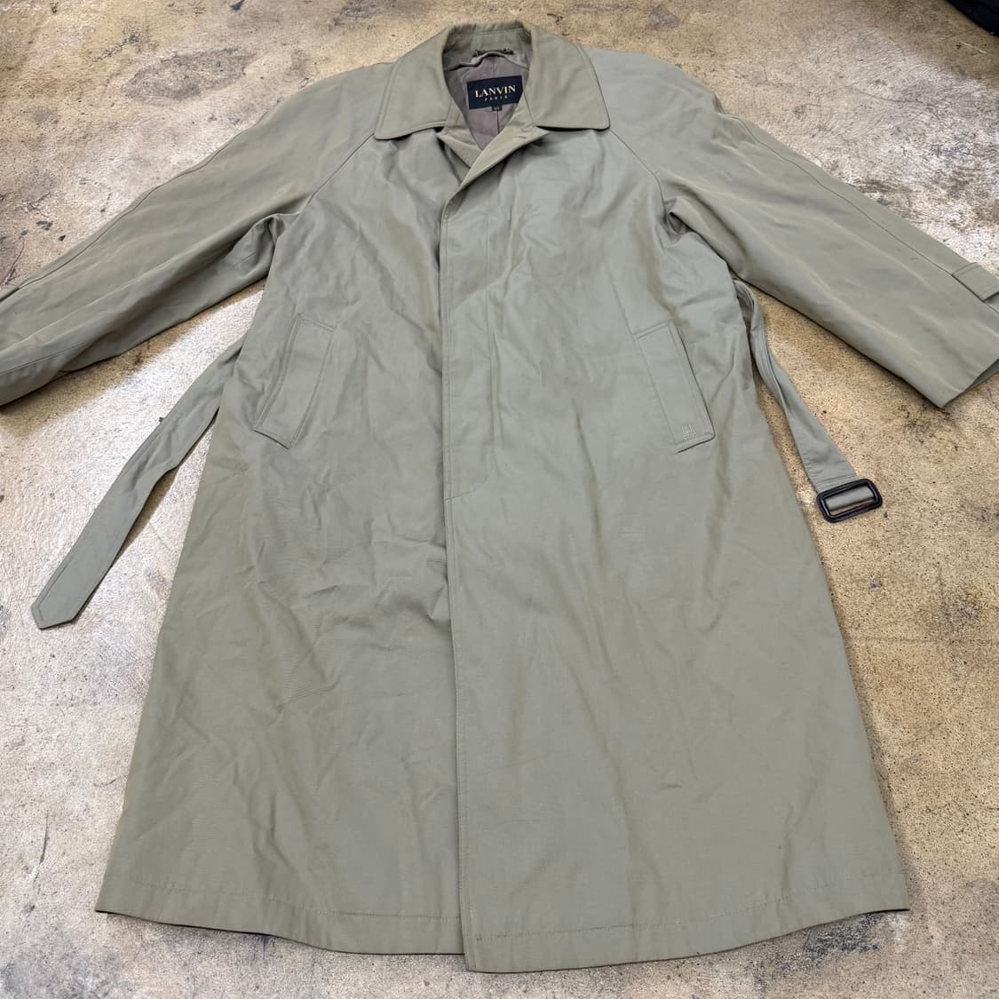 [정품] LANVIN 란방 베이지색 트렌치코트 b16  상품이미지3