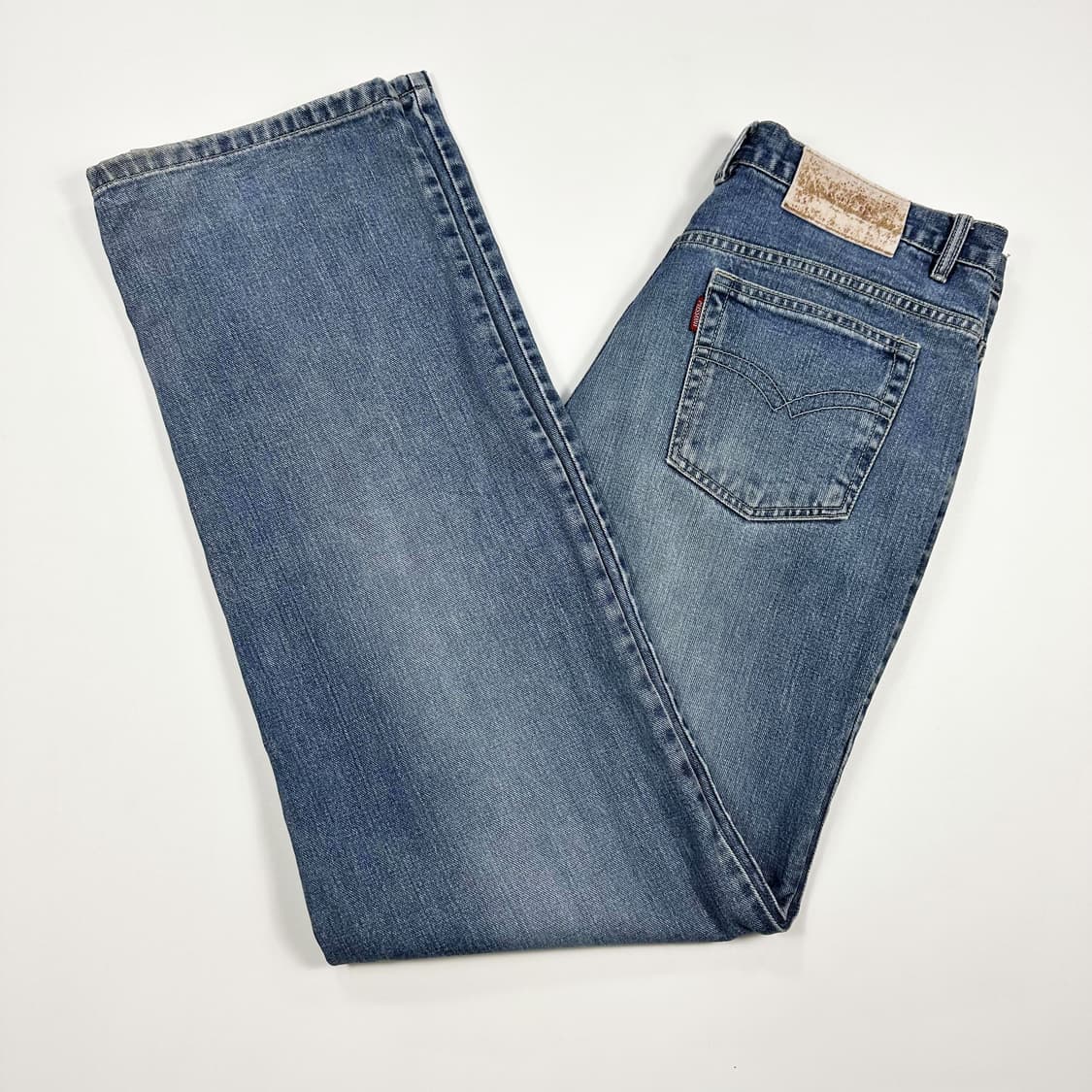 36 미쏘니 MISSONI 루즈핏 세미 와이드 데님팬츠 상품이미지1