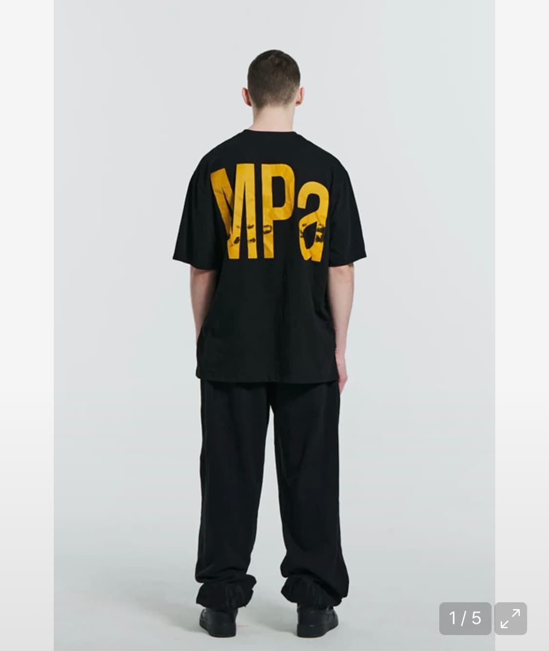 MPa BACK LOGO T-SHIRTS (BLACK) 상품이미지1
