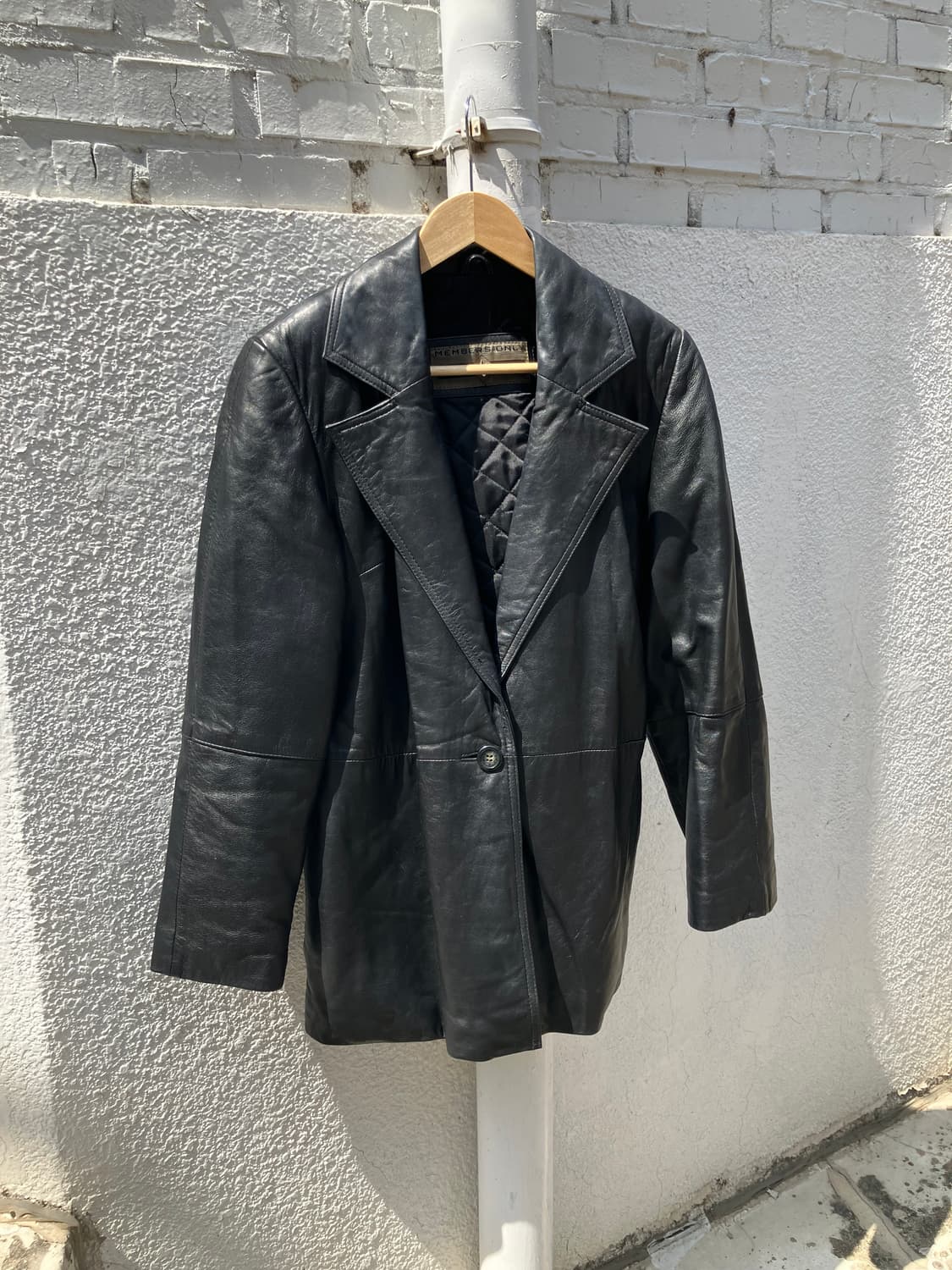 Members Only 가죽 트렌치 자켓 M 상품이미지2