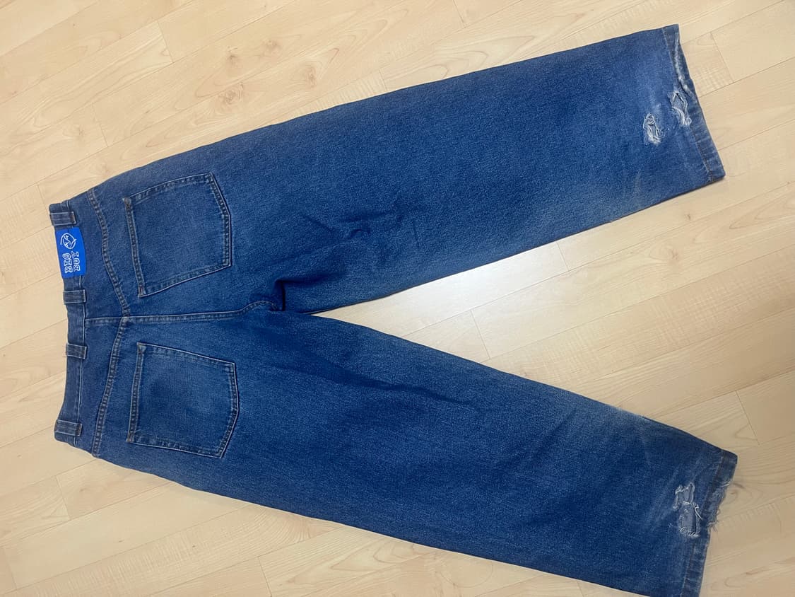 [m]폴라스케이트 빅보이 데님진 다크블루 상품이미지2