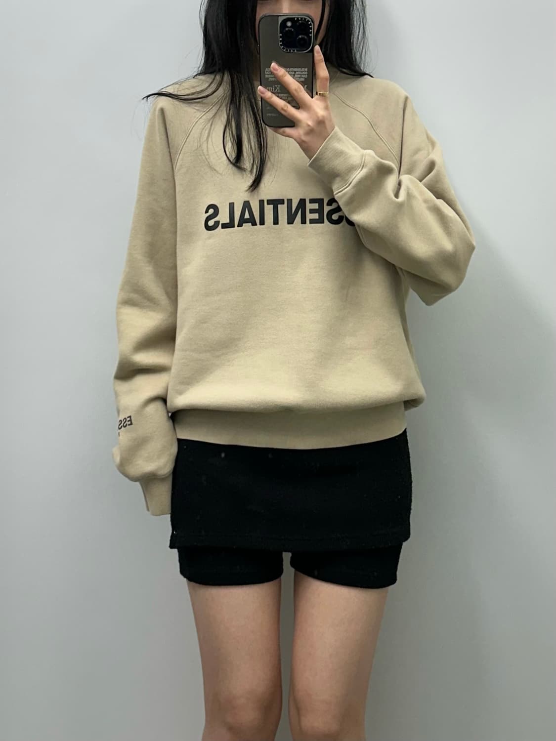 피어오브갓 에센셜 베이지 스웻셔츠 맨투맨 상품이미지1