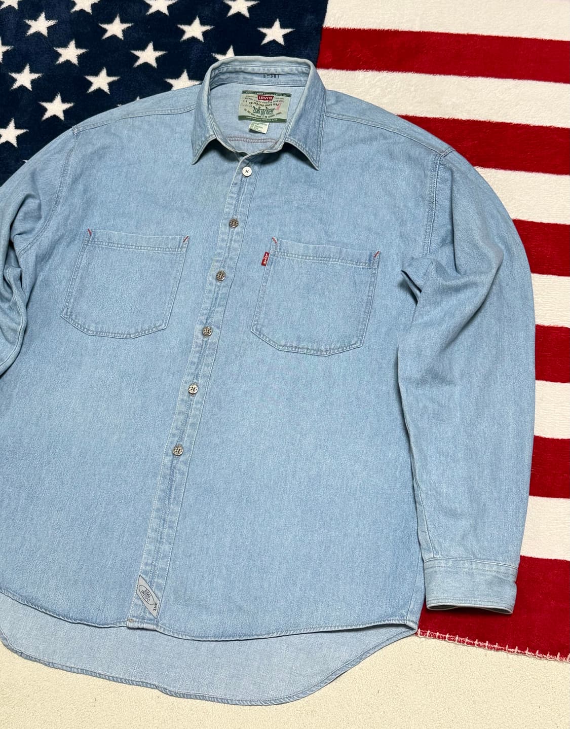 리바이스 연청데님셔츠 Levi’s Denim Shirt [XL] 빈티지 상품이미지3