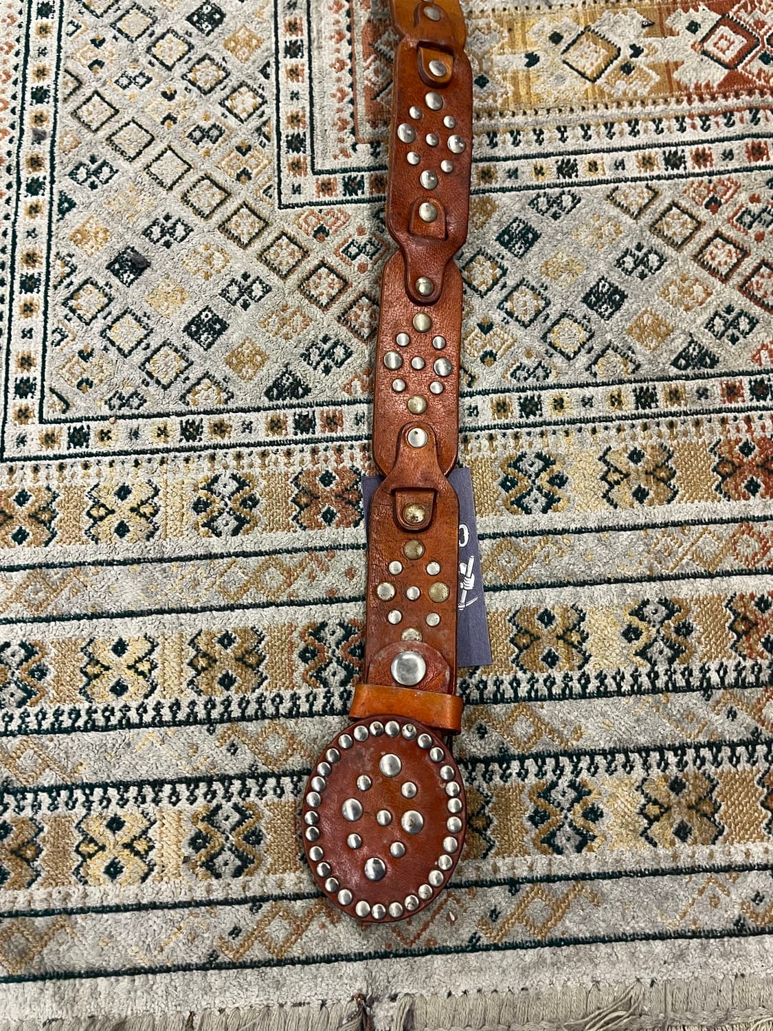 빈티지 가죽 벨트 브라운 #csz2867 상품이미지2