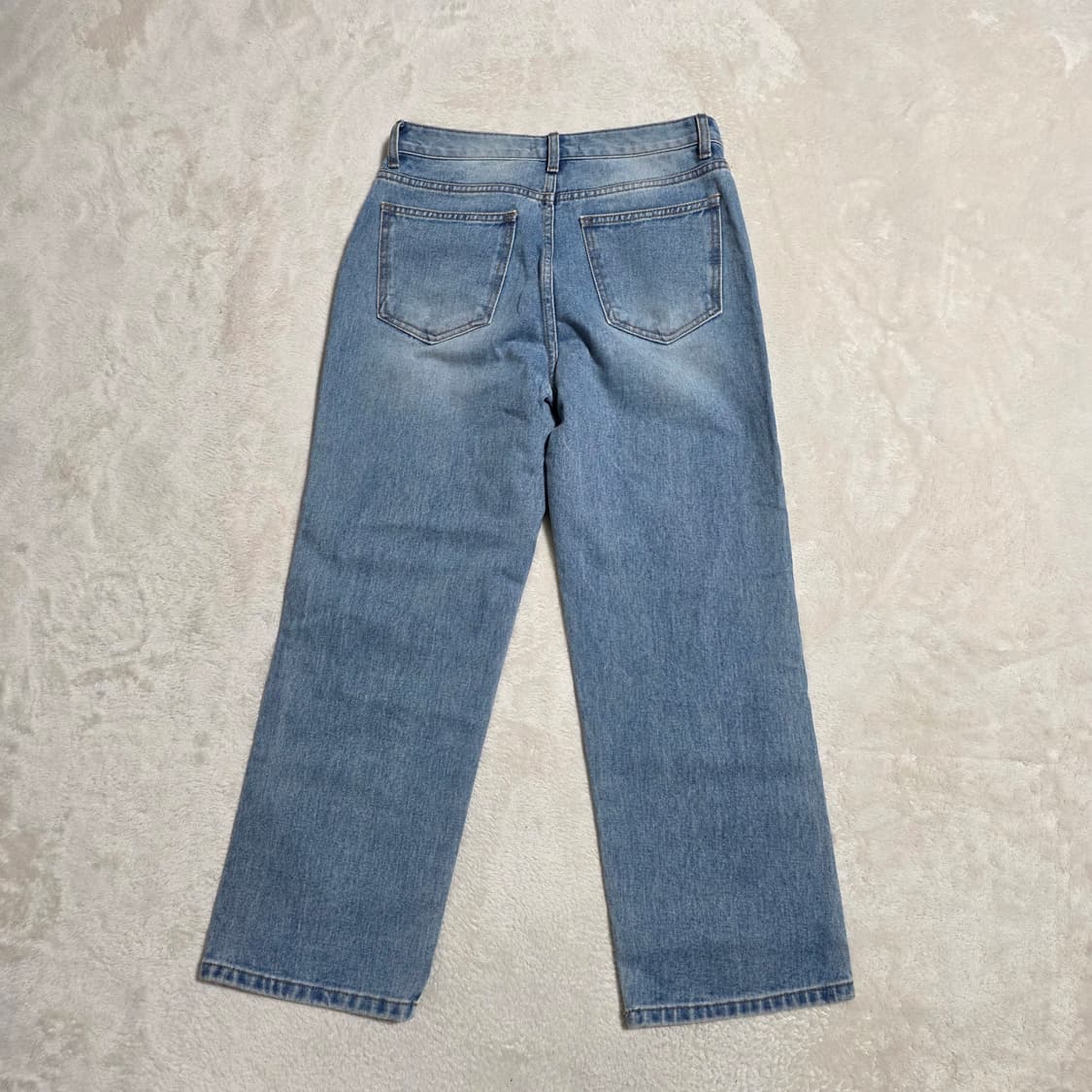 (M)여성 STEREO 배기핏 중청 데님 팬츠 상품이미지3