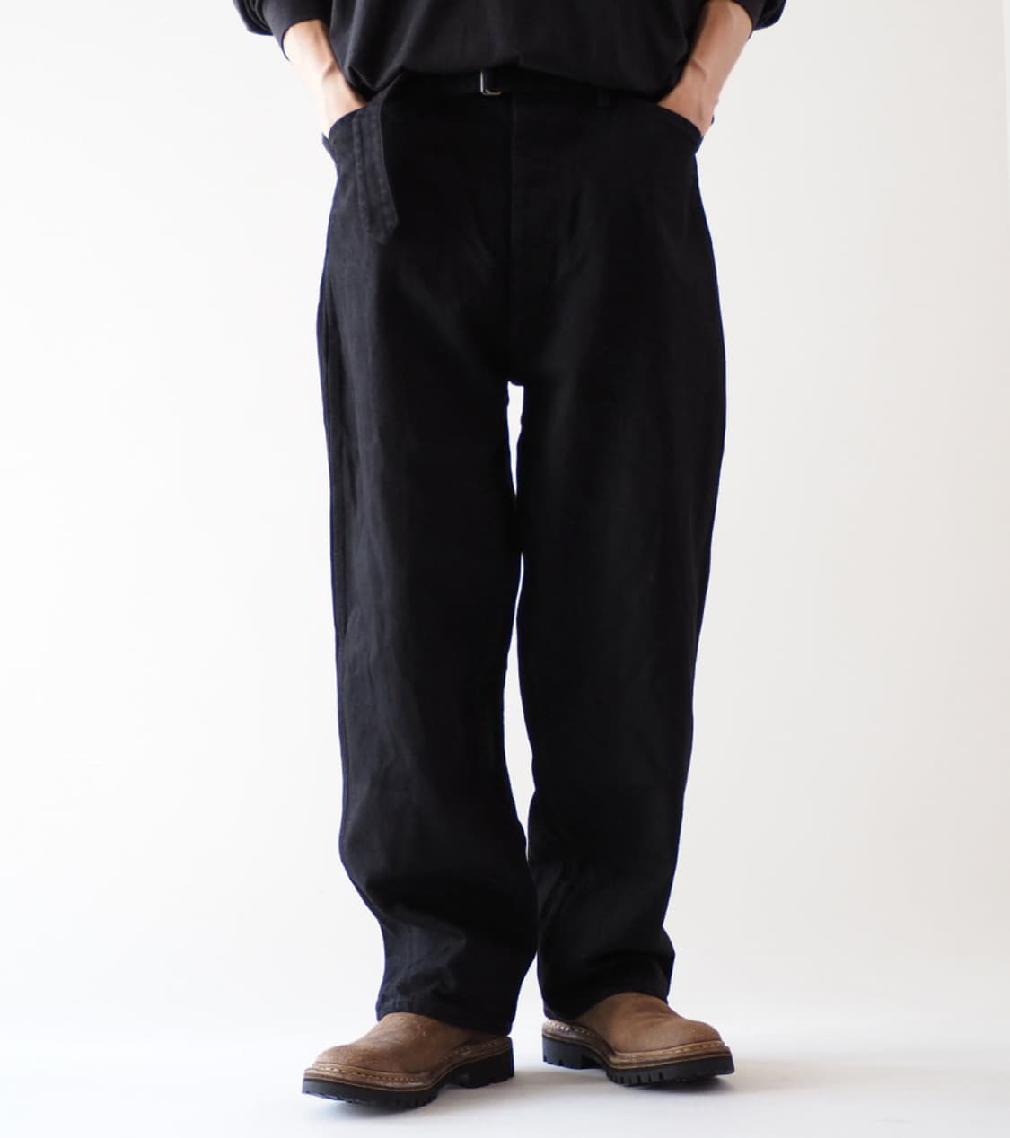 [2] 25fw 코모리 벨티드 블랙 상품이미지3