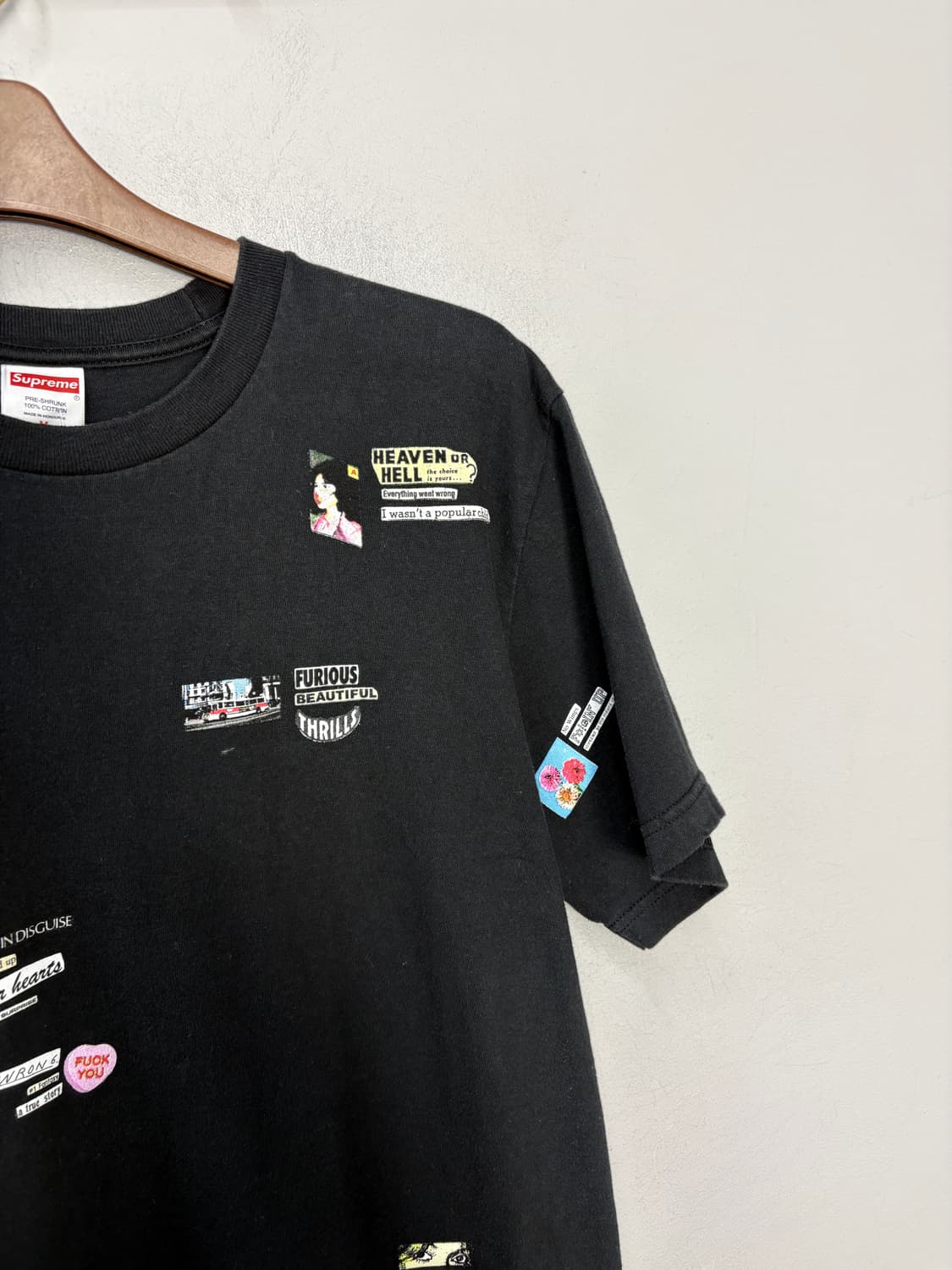 슈프림 24ss up-set 블랙 반팔 A3664 상품이미지4