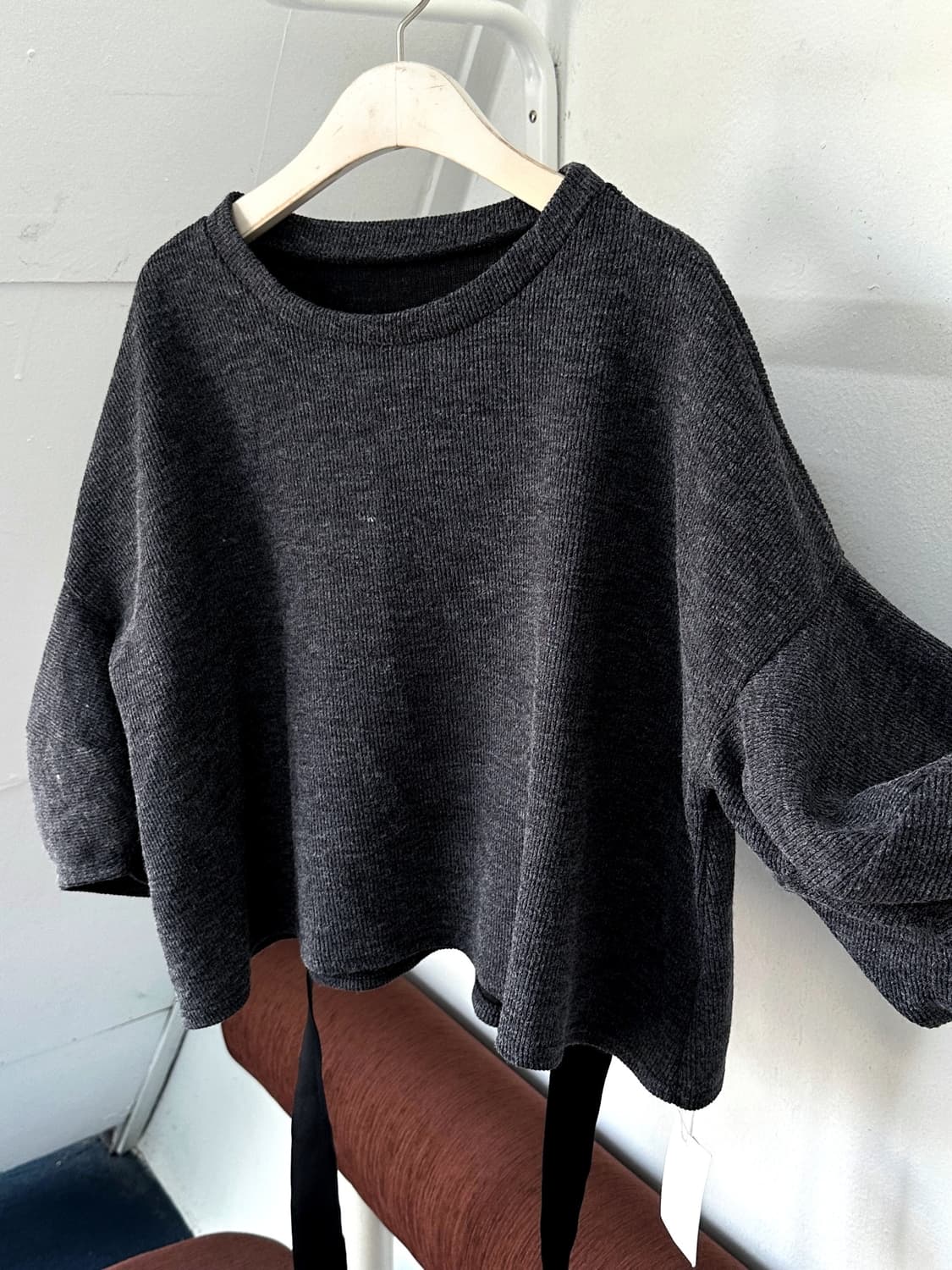 Fuff sleeve design wide silhouette knit  상품이미지1