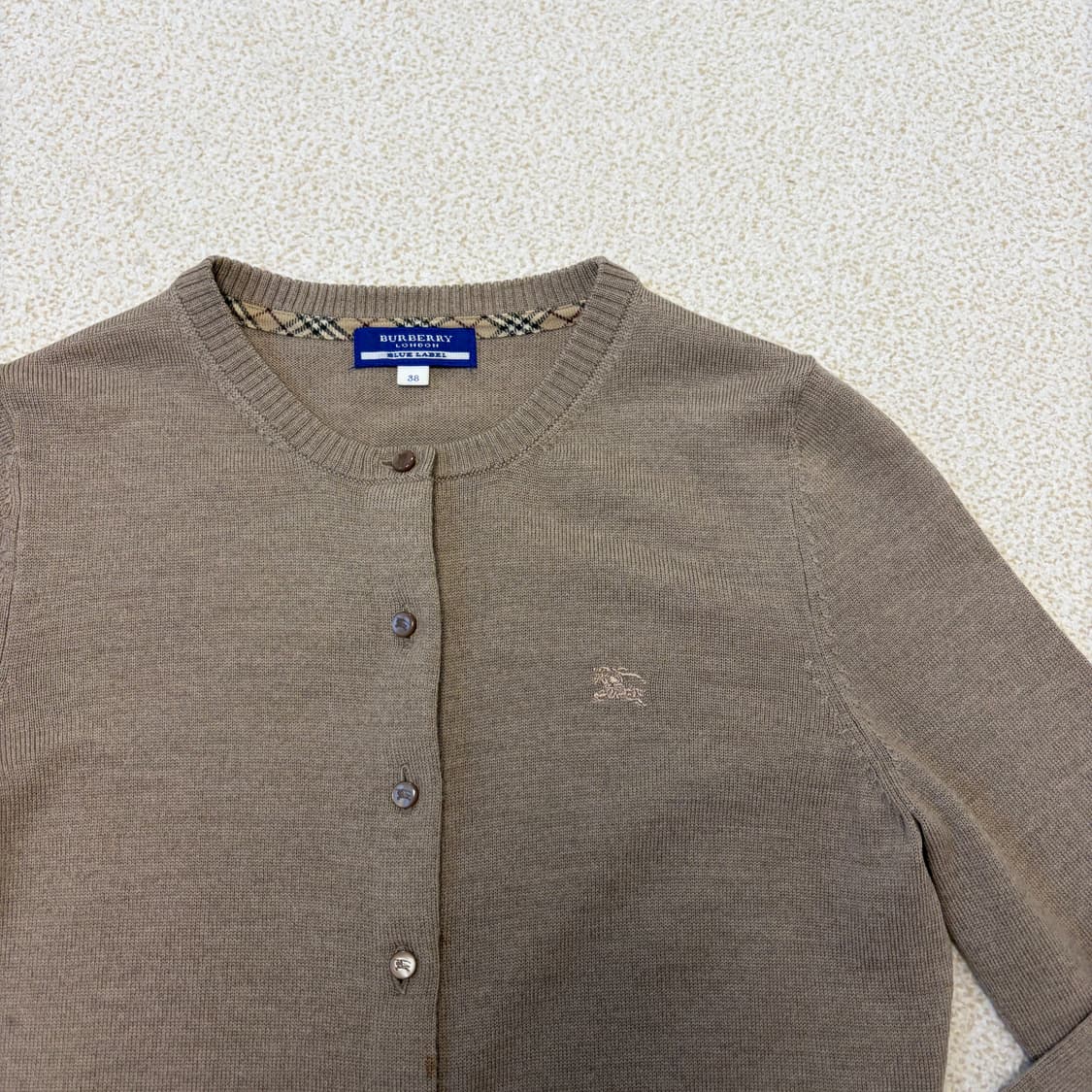 버버리 런던 울 가디건 코코아 상품이미지3