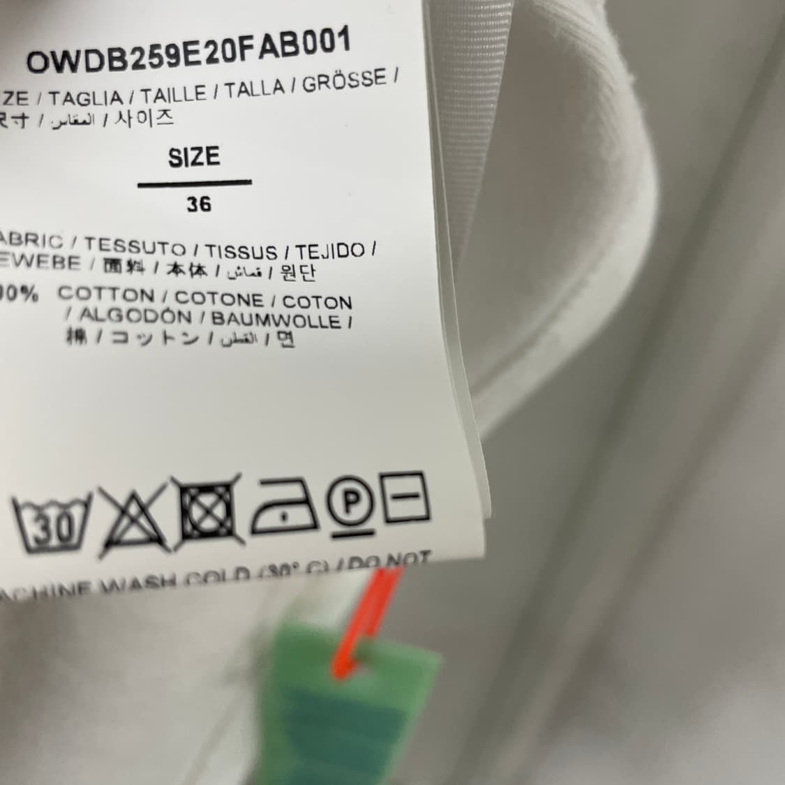 오프화이트 원피스 36(W) 상품이미지5