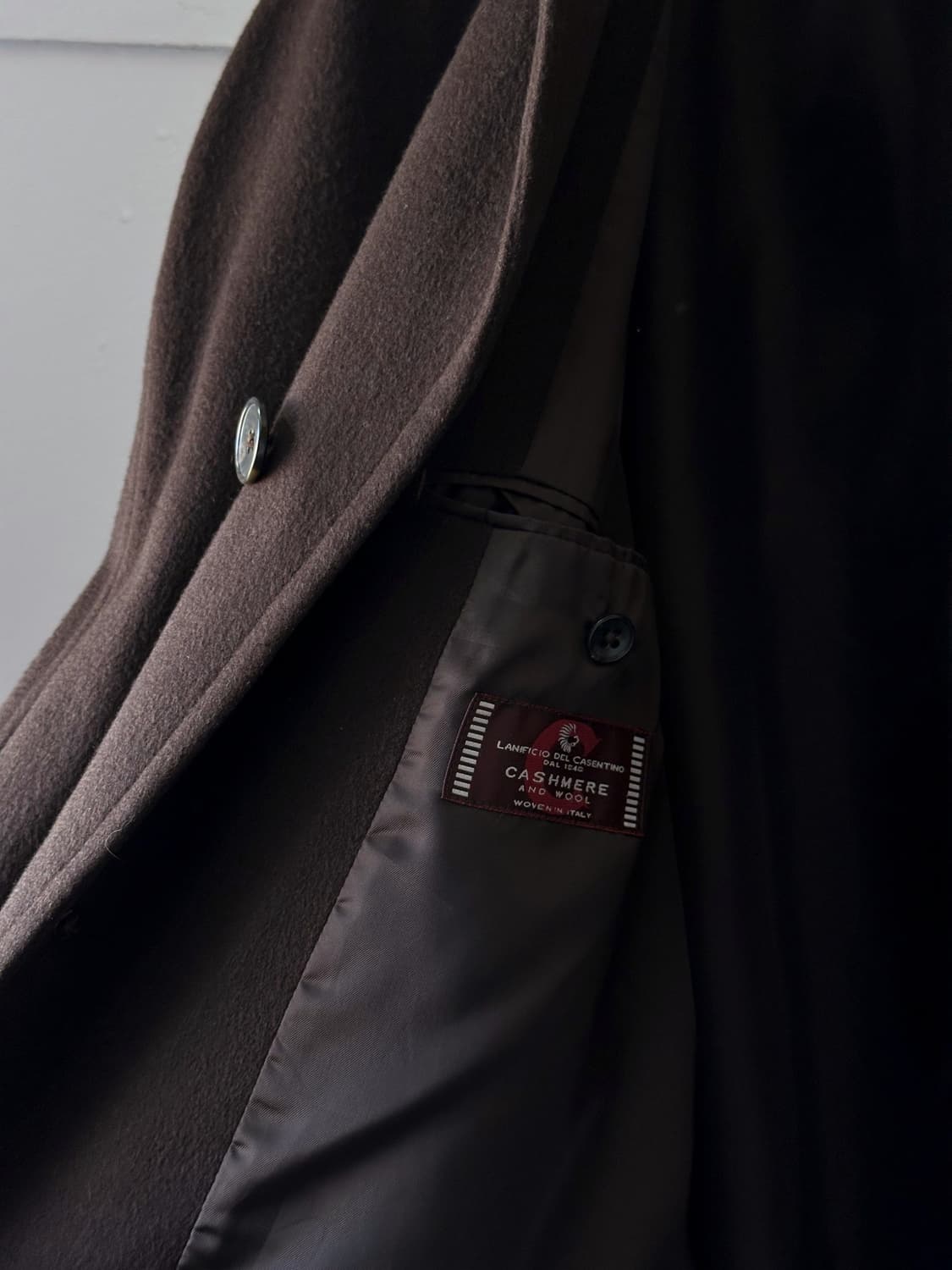 Cashmere wool blend Balmacaan mid coat 상품이미지3