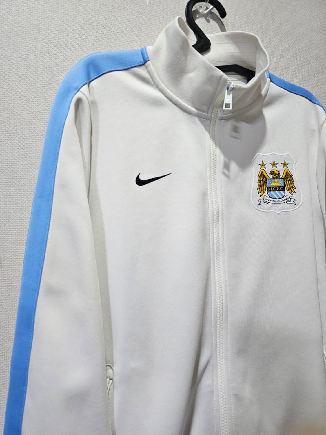 나이키 맨시티 유니폼 트랙탑 화이트 져지집업 100 / L 상품이미지2